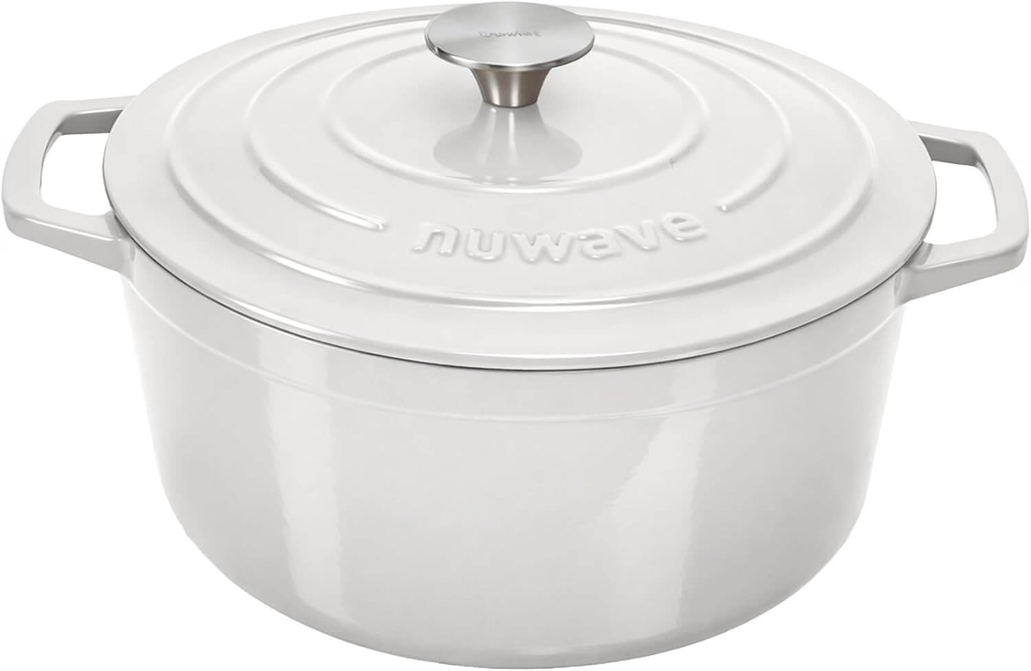 Nuwave 6QT Cast Iron Dutch Oven Pot with Lid