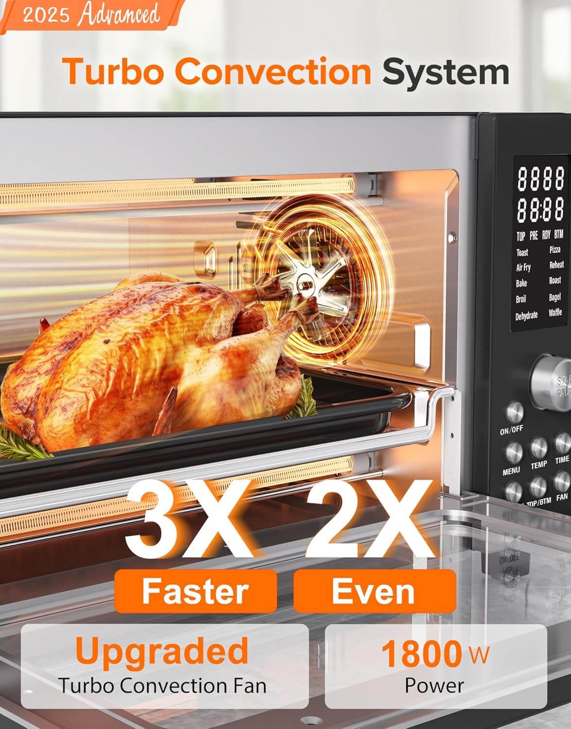 Nuwave Bravo Pro Smart Air Fryer Toaster Oven Combo