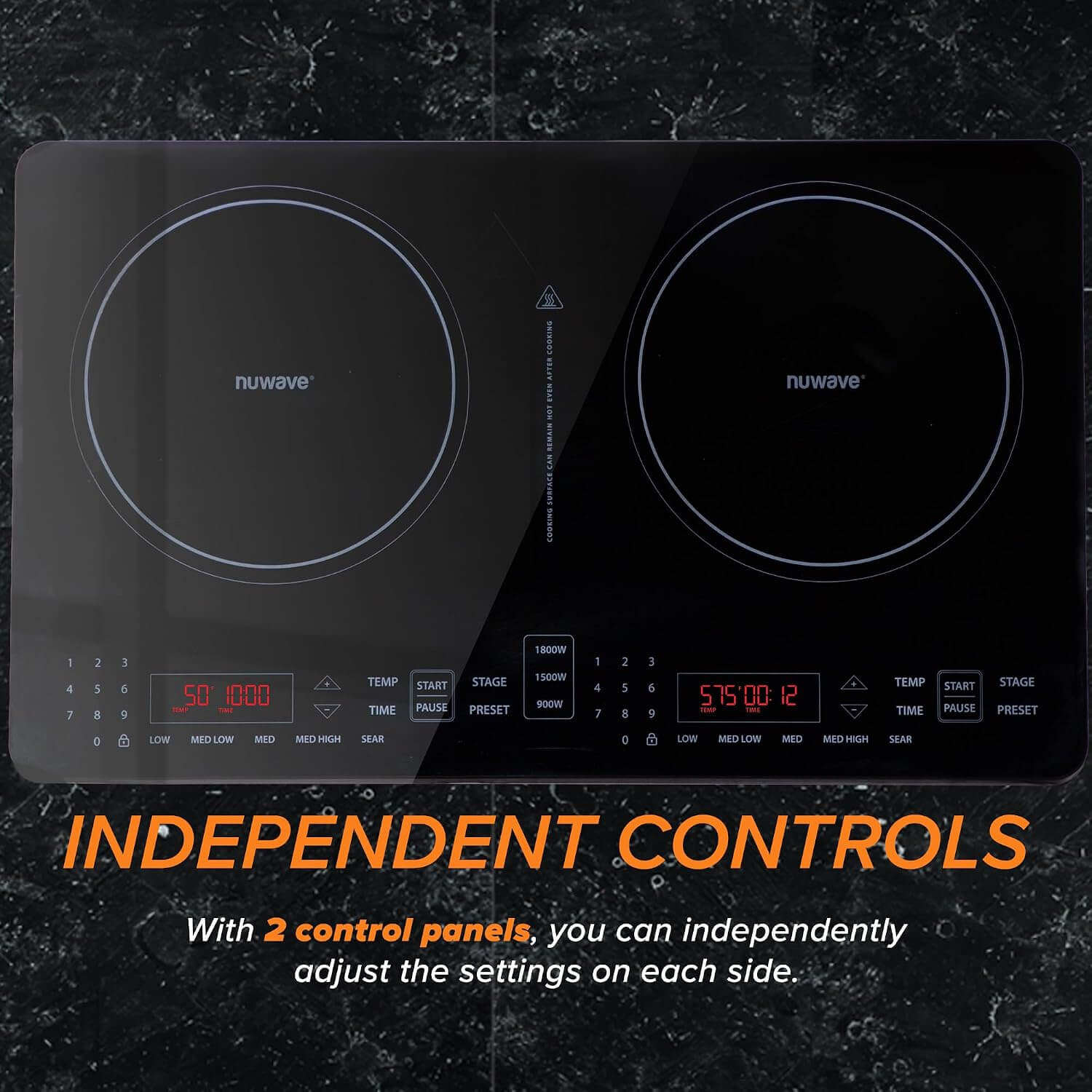 Nuwave DOUBLE PRO Portable Cooktop Induction Countertop Burner