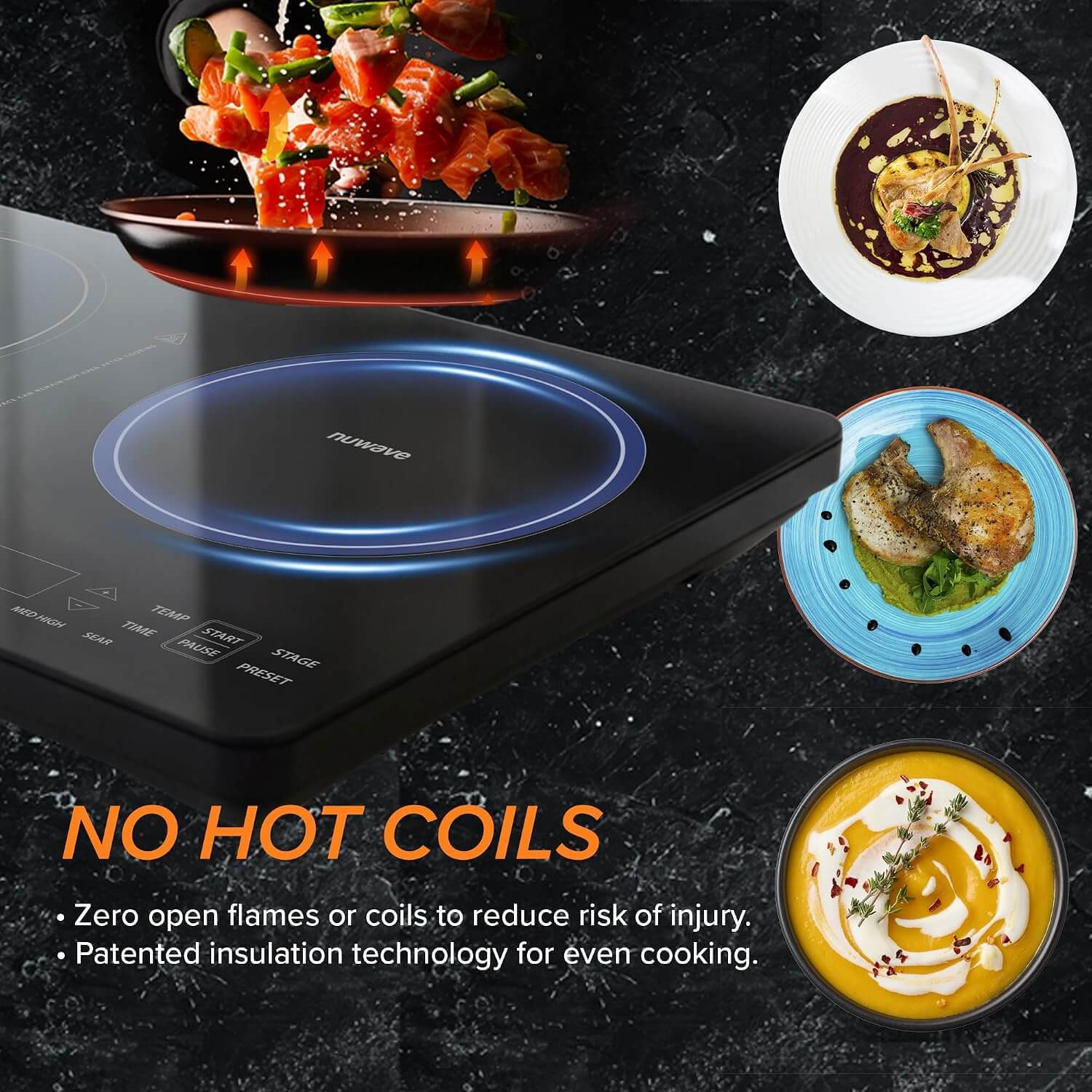 Nuwave DOUBLE PRO Portable Cooktop Induction Countertop Burner