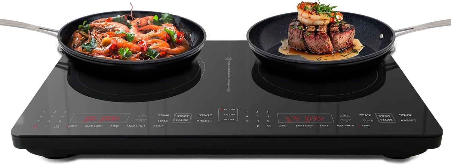 Nuwave DOUBLE PRO Portable Cooktop Induction Countertop Burner