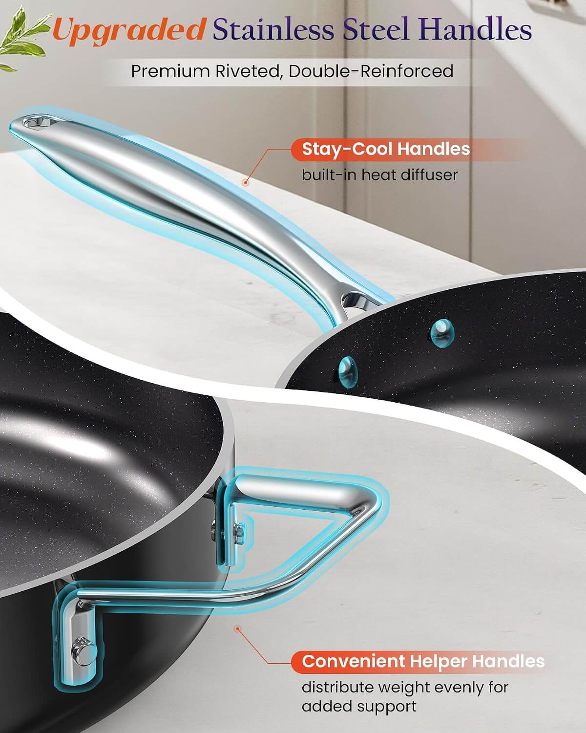 Nuwave Essential Series G11 5-Piece Ceramic Cookware Set