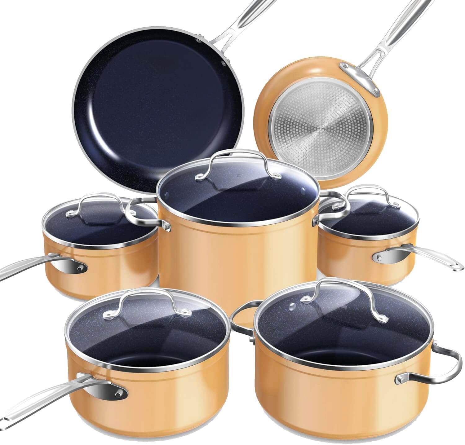Nuwave Healthy Duralon Ceramic Nonstick 12-Piece Cookware Set