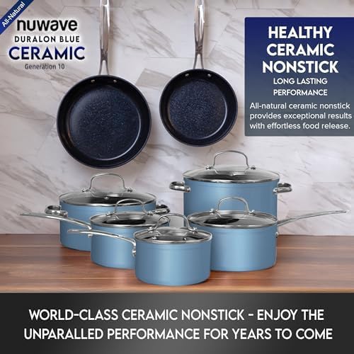 Nuwave Healthy Duralon Ceramic Nonstick 12-Piece Cookware Set