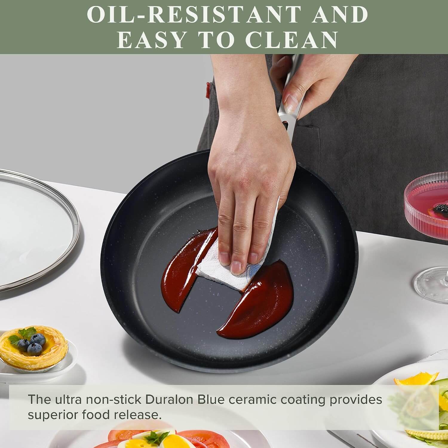Nuwave Healthy Duralon Ceramic Nonstick 12-Piece Cookware Set