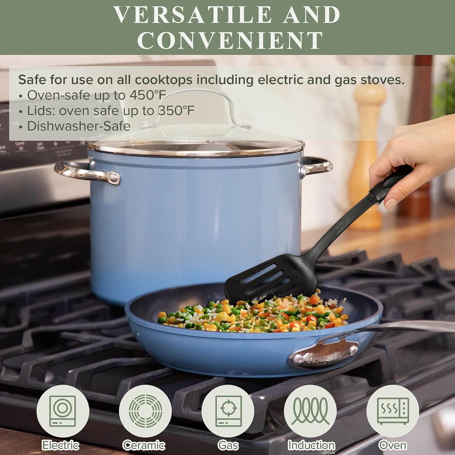 Nuwave Healthy Duralon Ceramic Nonstick 12-Piece Cookware Set