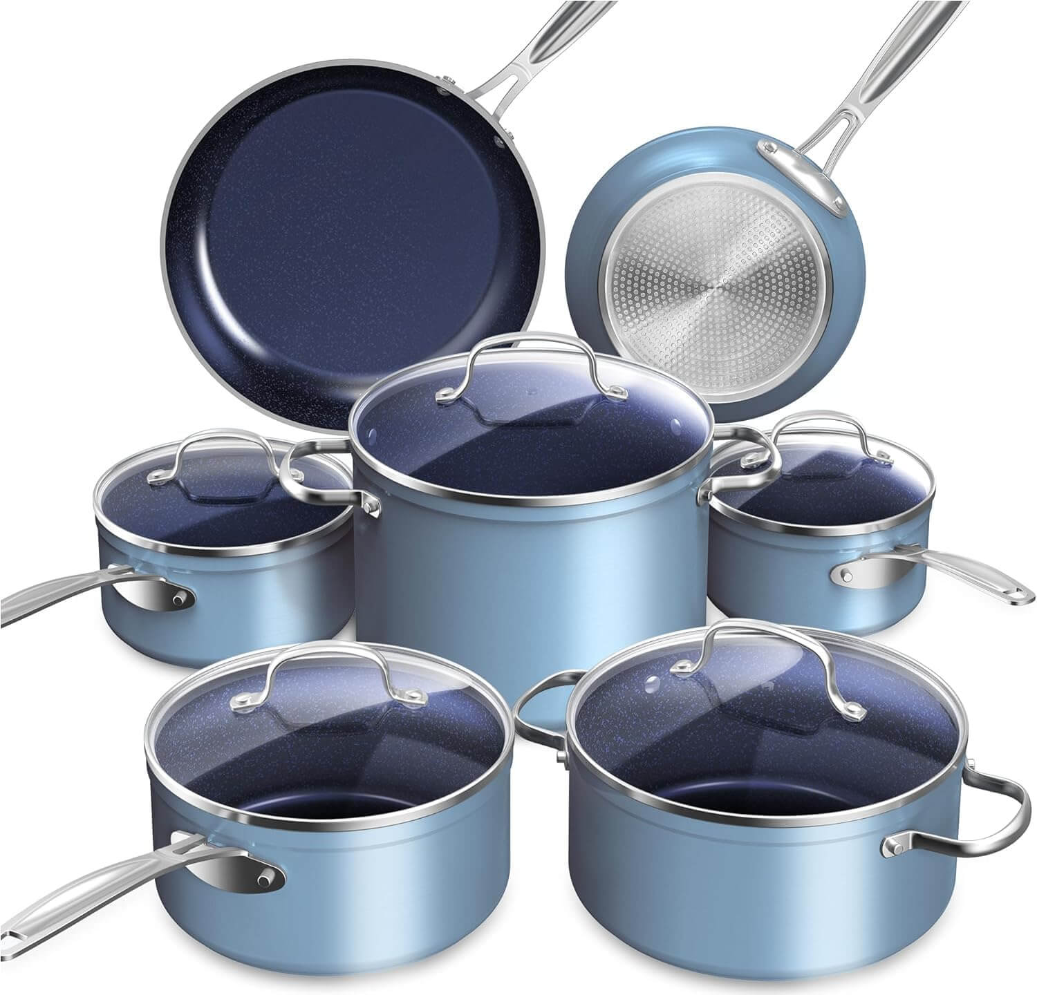 Nuwave Healthy Duralon Ceramic Nonstick 12-Piece Cookware Set