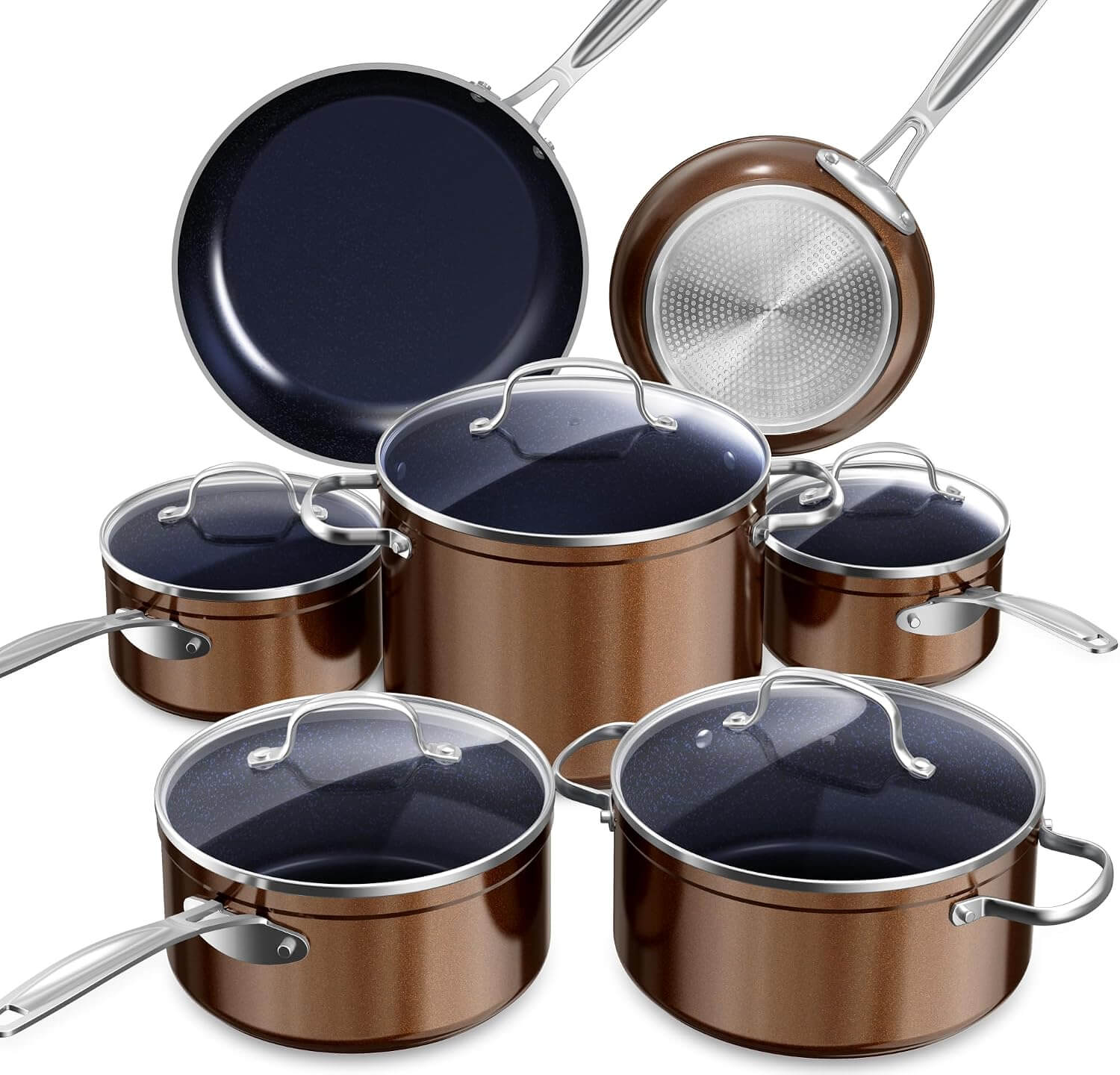 Nuwave Healthy Duralon Ceramic Nonstick 12-Piece Cookware Set
