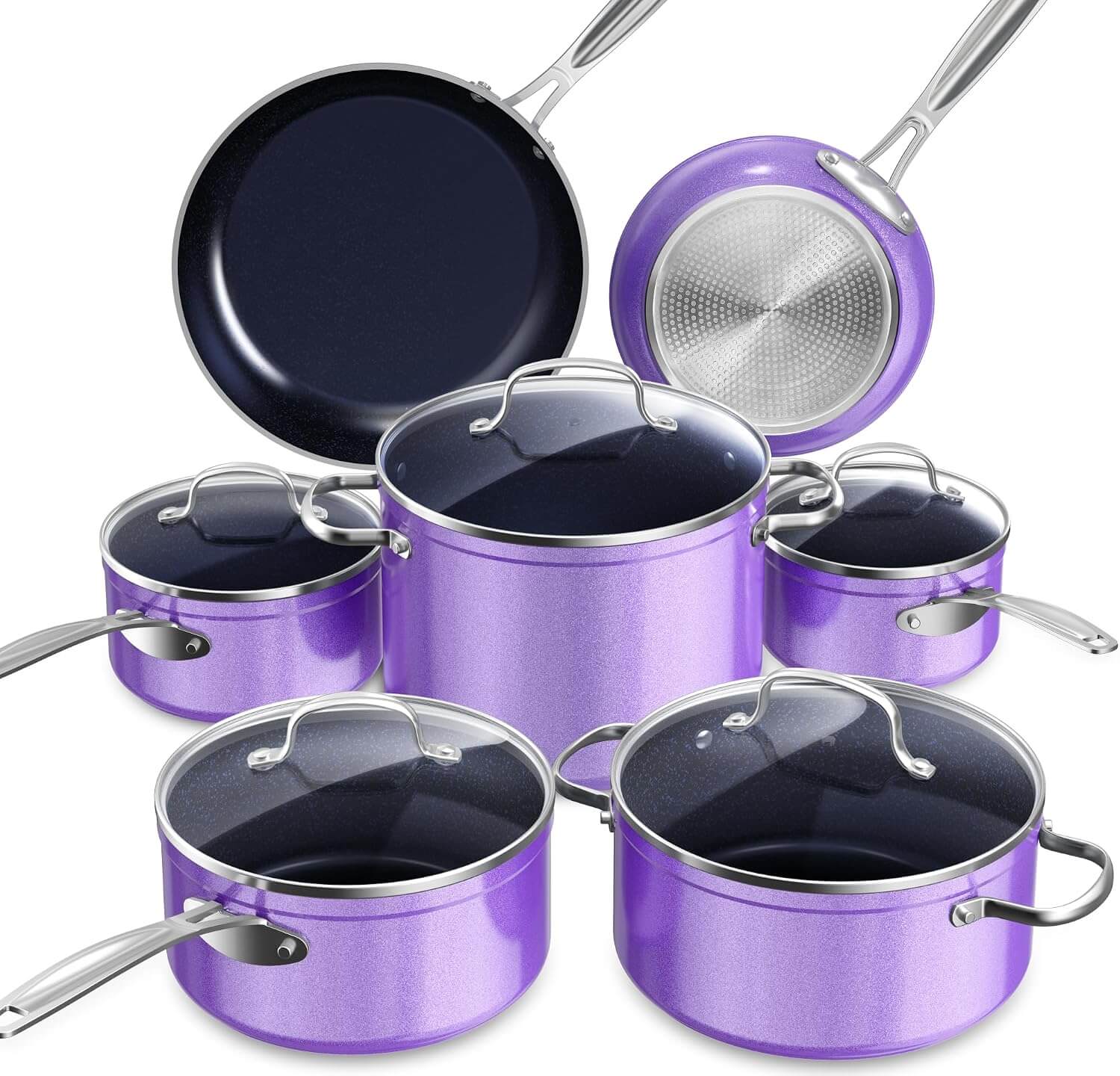 Nuwave Healthy Duralon Ceramic Nonstick 12-Piece Cookware Set
