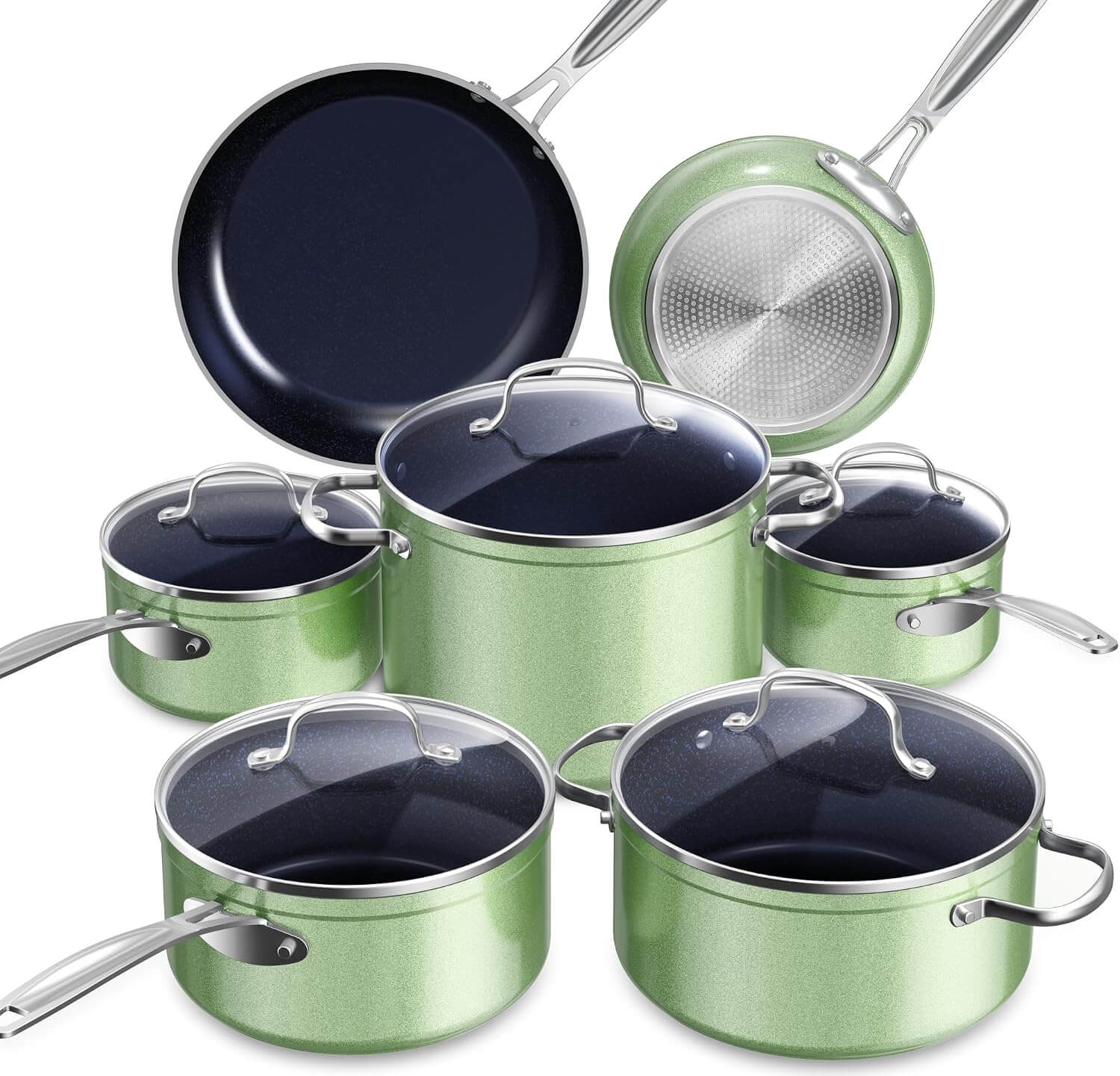 Nuwave Healthy Duralon Ceramic Nonstick 12-Piece Cookware Set