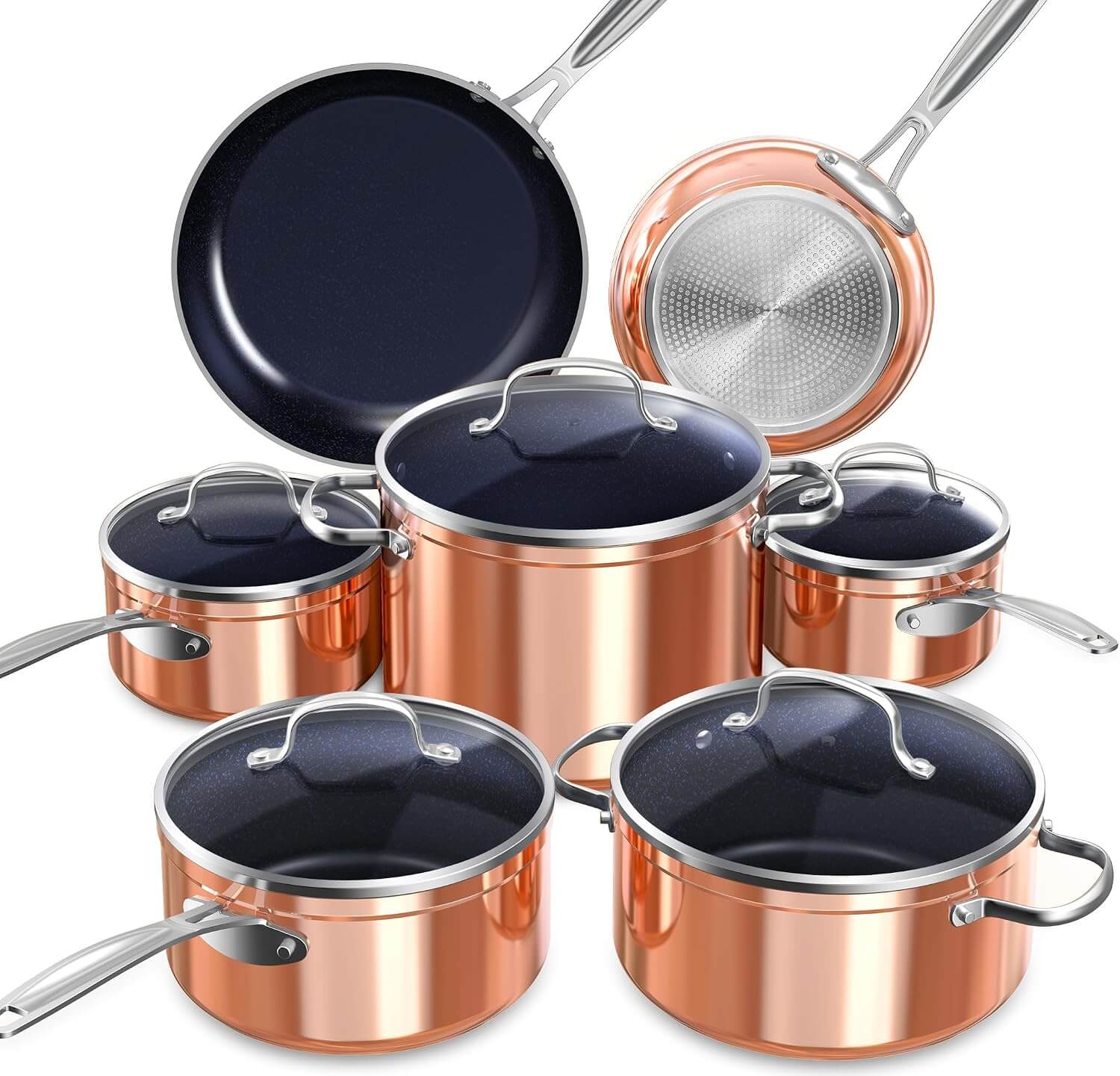 Nuwave Healthy Duralon Ceramic Nonstick 12-Piece Cookware Set