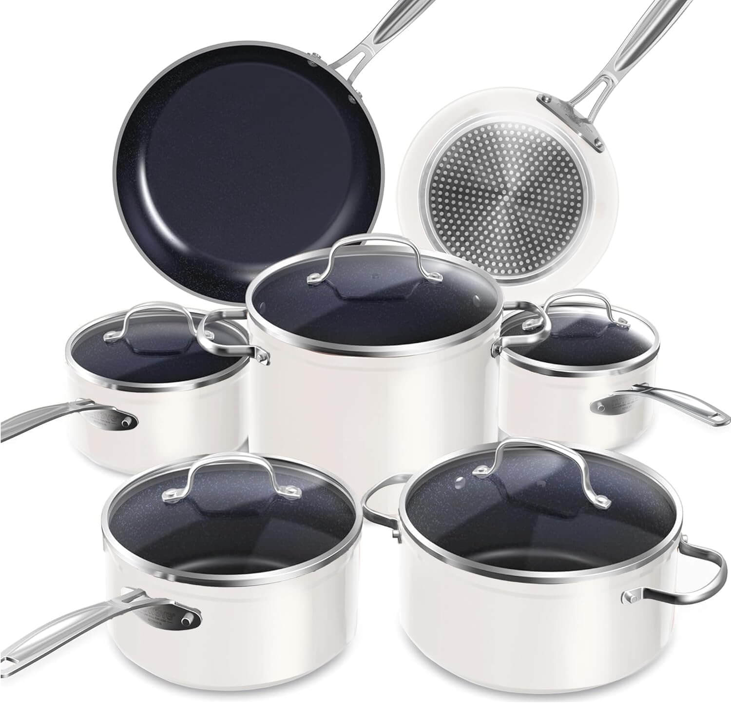 Nuwave Healthy Duralon Ceramic Nonstick 12-Piece Cookware Set