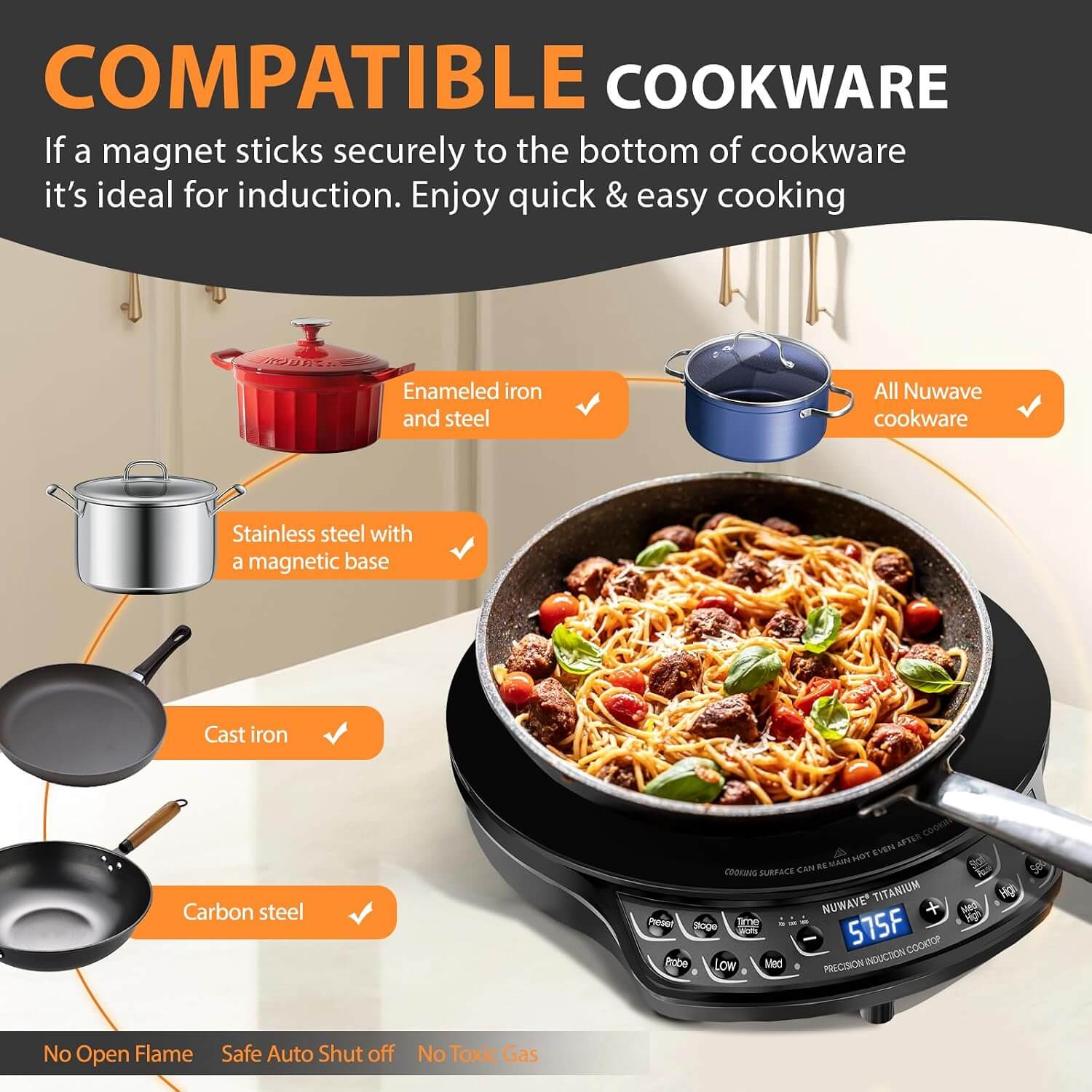 Nuwave INDUCTION TITANIUM Cooktop Hot Plate