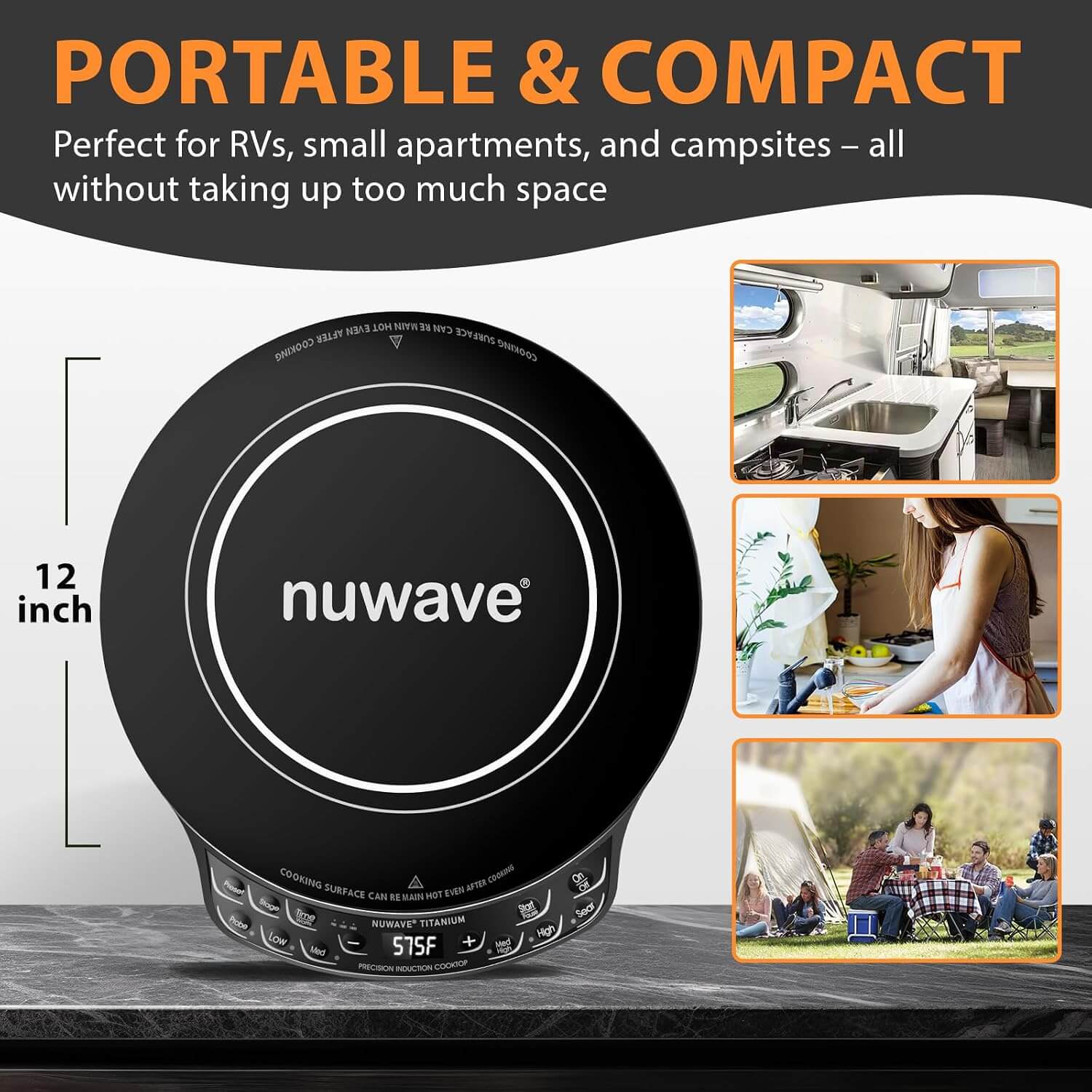 Nuwave INDUCTION TITANIUM Cooktop Hot Plate