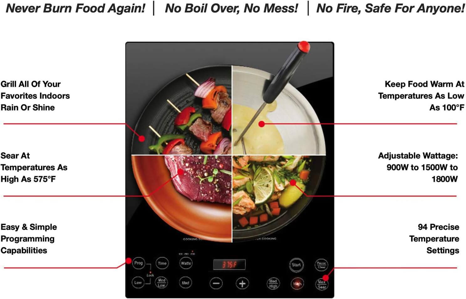 Nuwave PRO CHEF Portable Cooktop Induction Burner