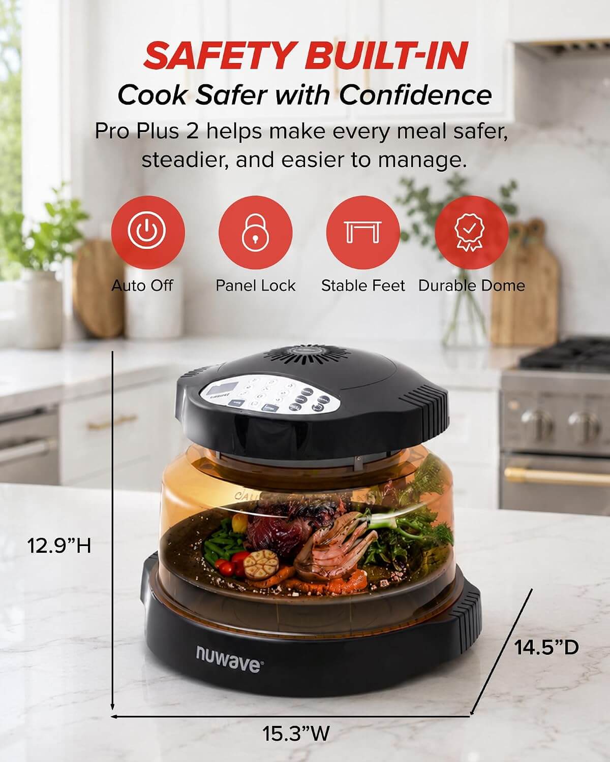 Nuwave PRO PLUS 2 20660V03 Infrared Countertop Air Fryer Oven