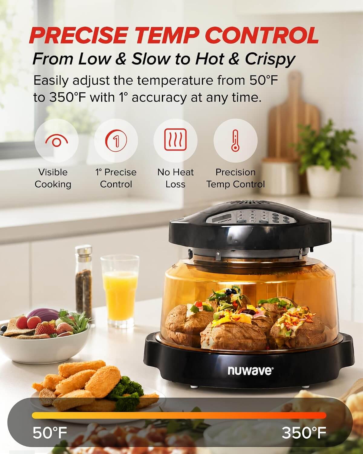 Nuwave PRO PLUS 2 20660V03 Infrared Countertop Air Fryer Oven