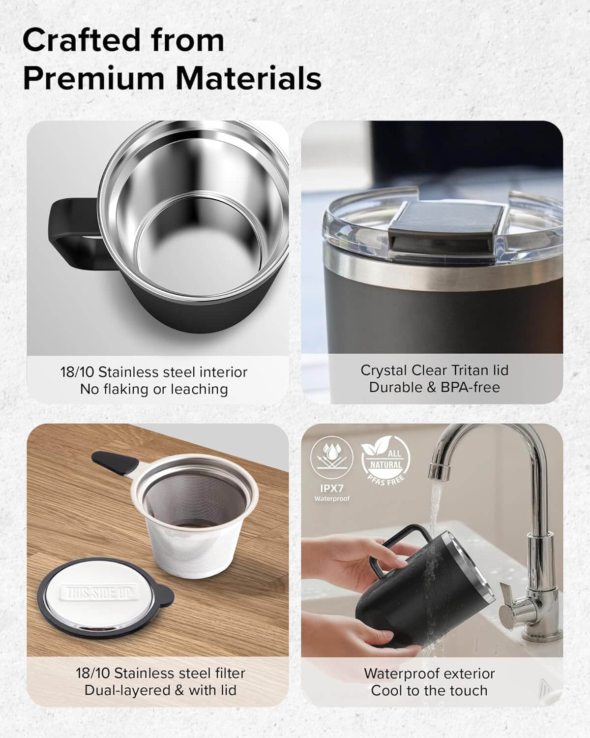 Nuwave Self Heating Coffee Mug with Charging Base
