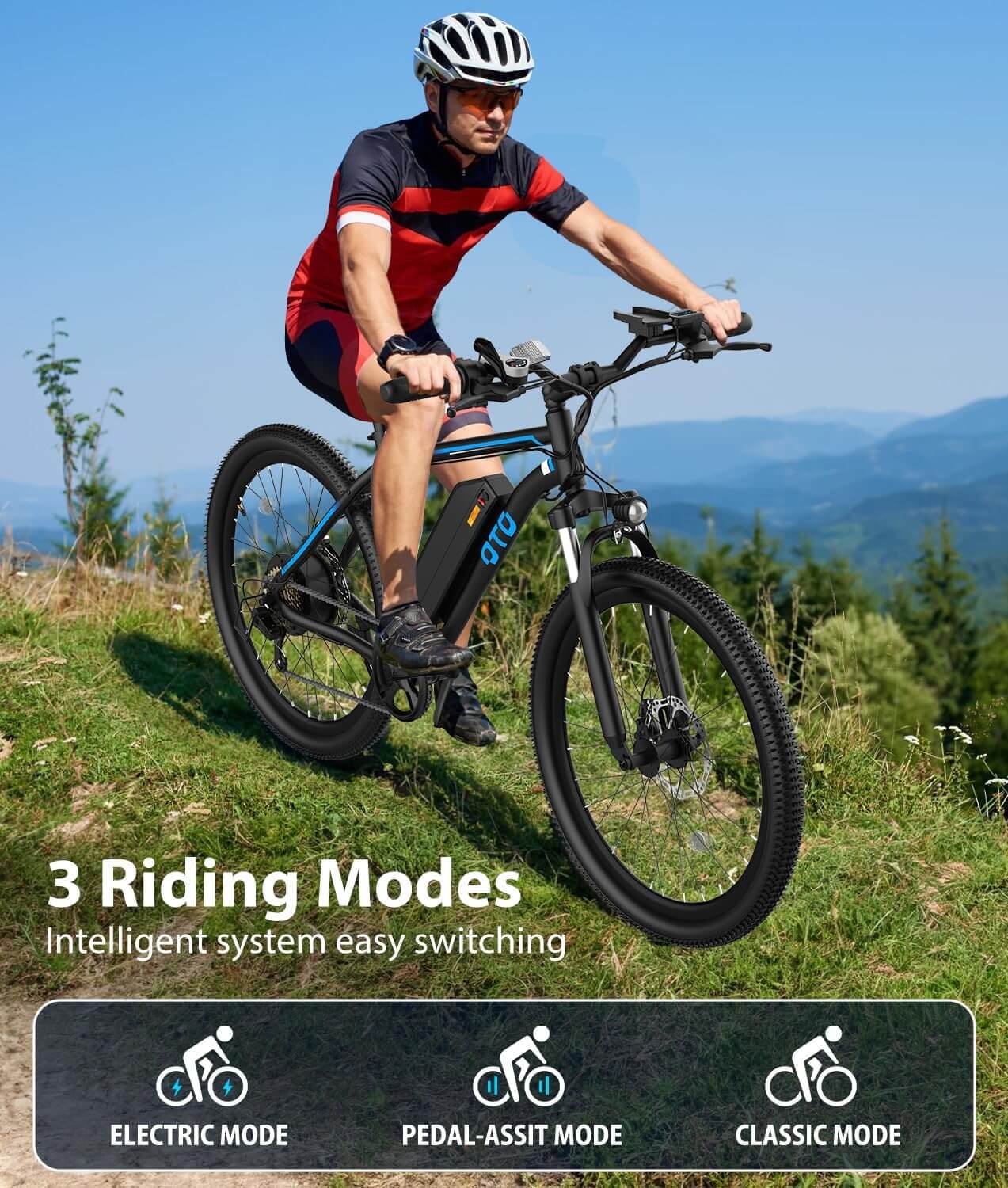 OTD DS05 750W 48V 7 Speed Electric Mountain Bike