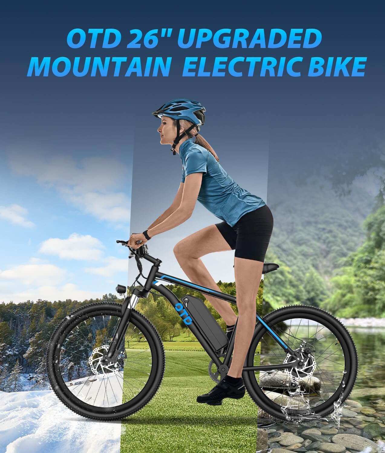 OTD DS05 750W 48V 7 Speed Electric Mountain Bike
