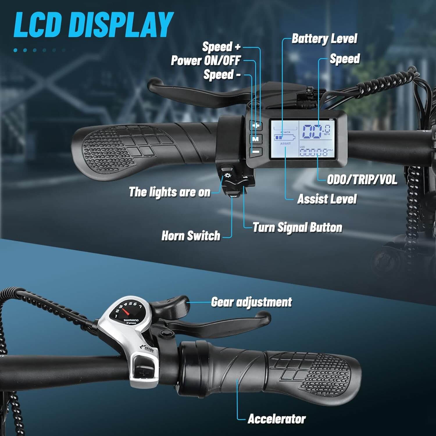 OUXI RX7 1000W 48V 20" Fat Tire Electric Bike