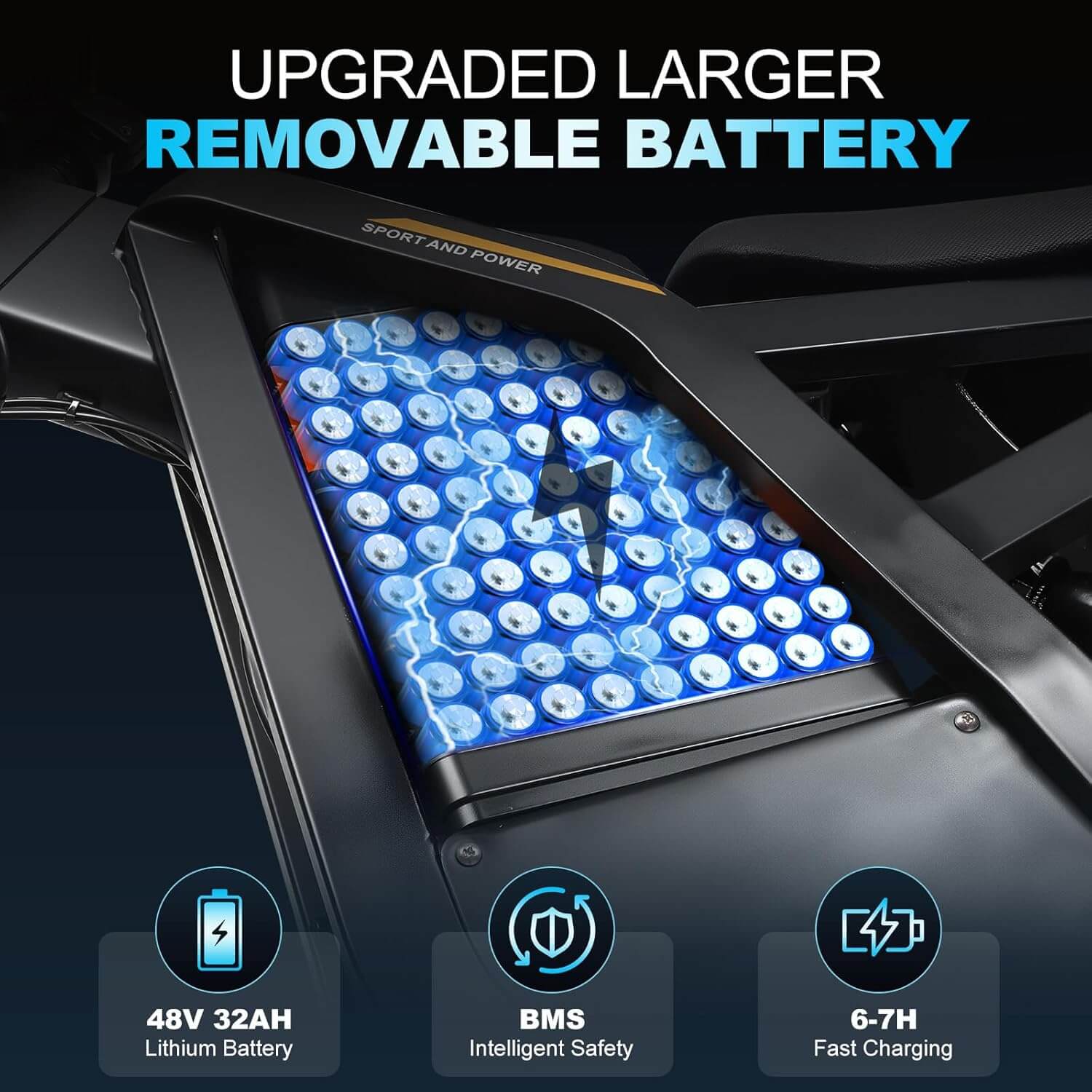 OUXI T2000 Electric Dirt Bike, Dual Fork Suspension, Hydraulic Brakes