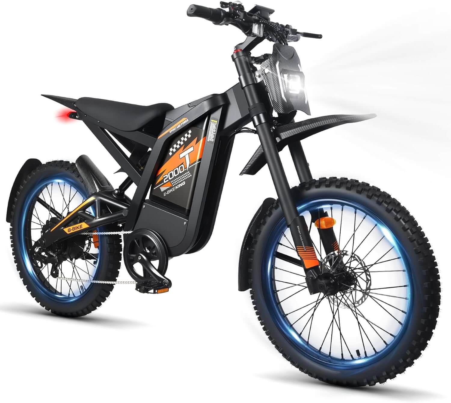 OUXI T2000 Electric Dirt Bike, Dual Fork Suspension, Hydraulic Brakes