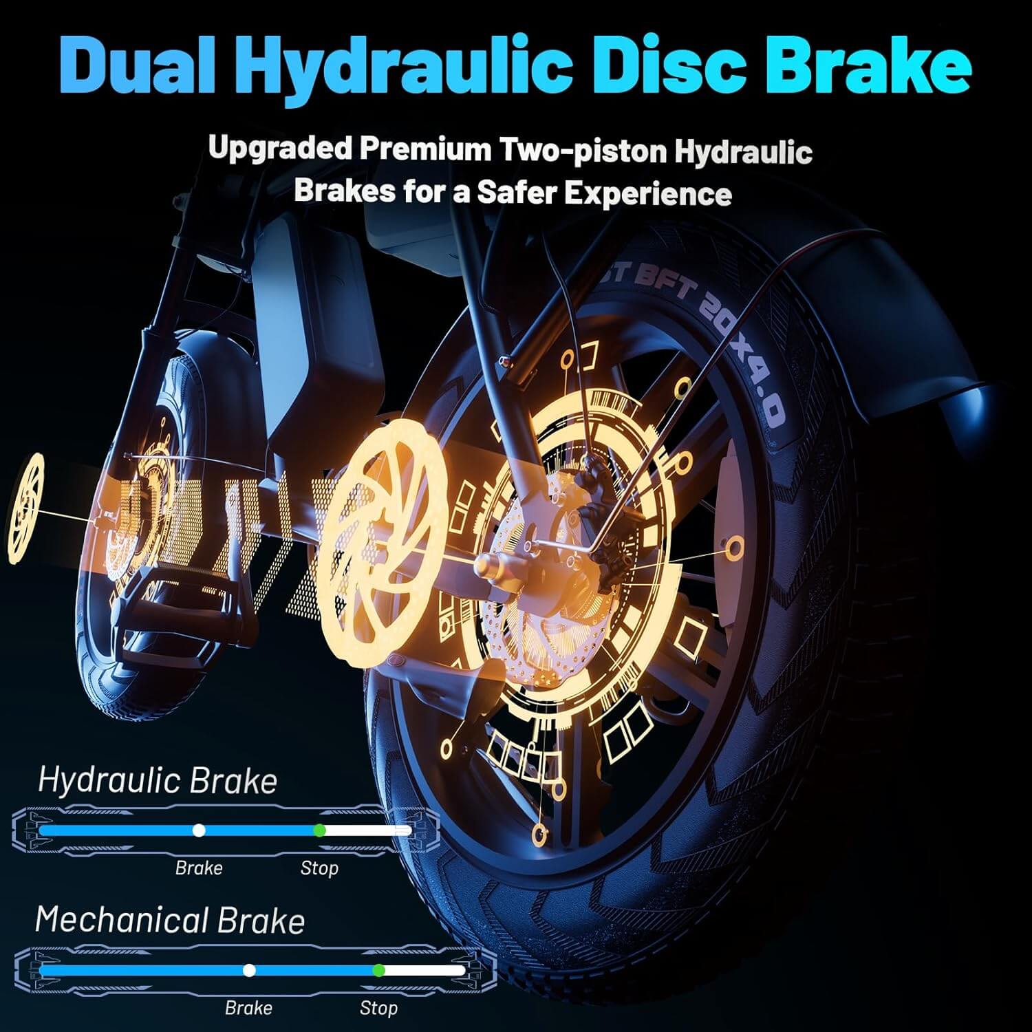 OUXI V8 MAX 1000W 48V Fat Tire Electric Bike