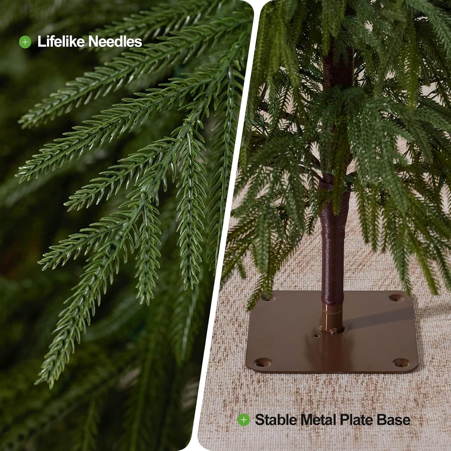 Oakred Indoor Pencil Pine Artificial Christmas Tree