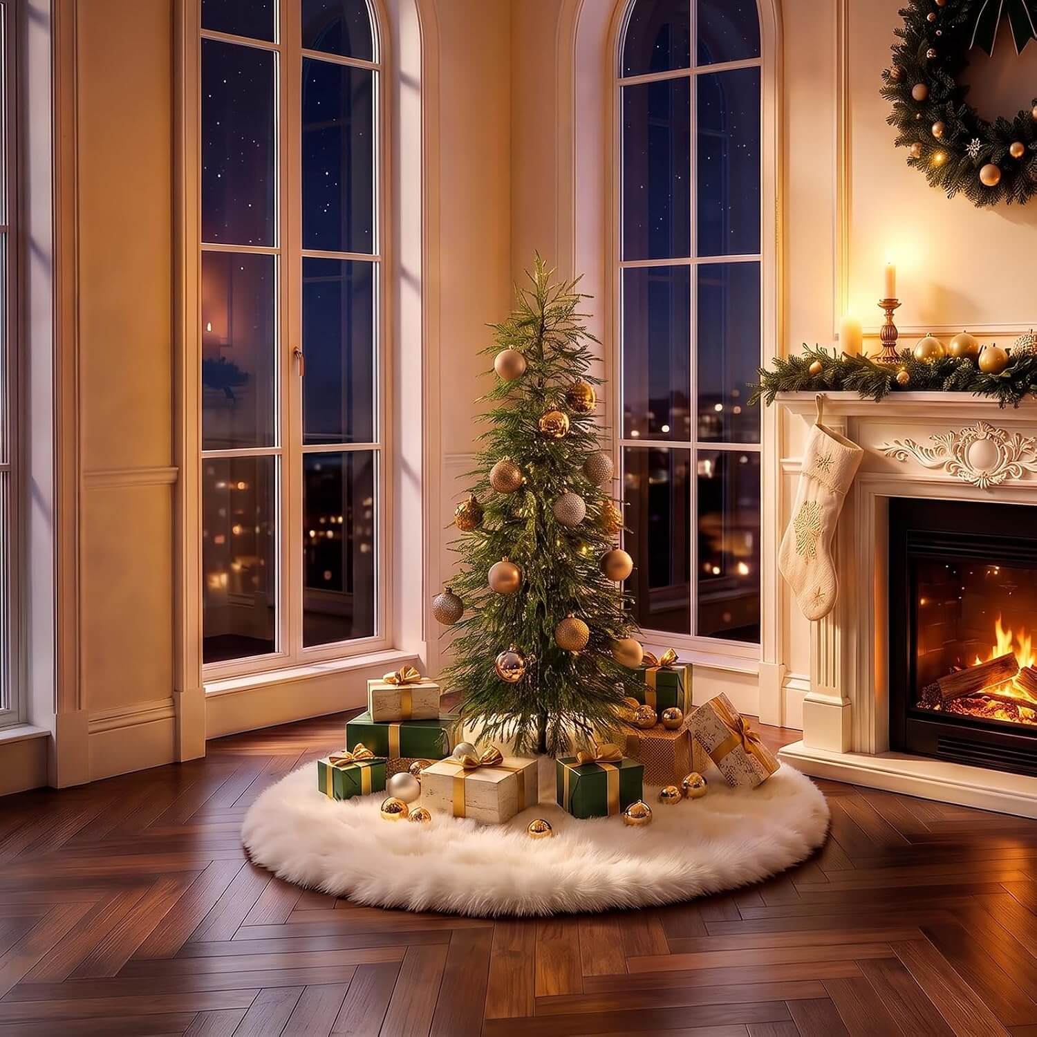 Oakred Indoor Pencil Pine Artificial Christmas Tree