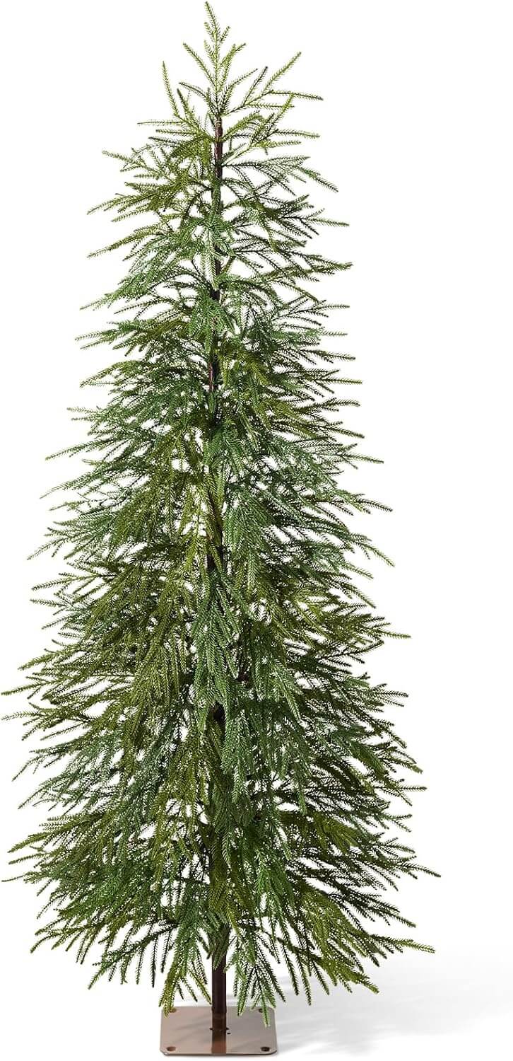 Oakred Indoor Pencil Pine Artificial Christmas Tree