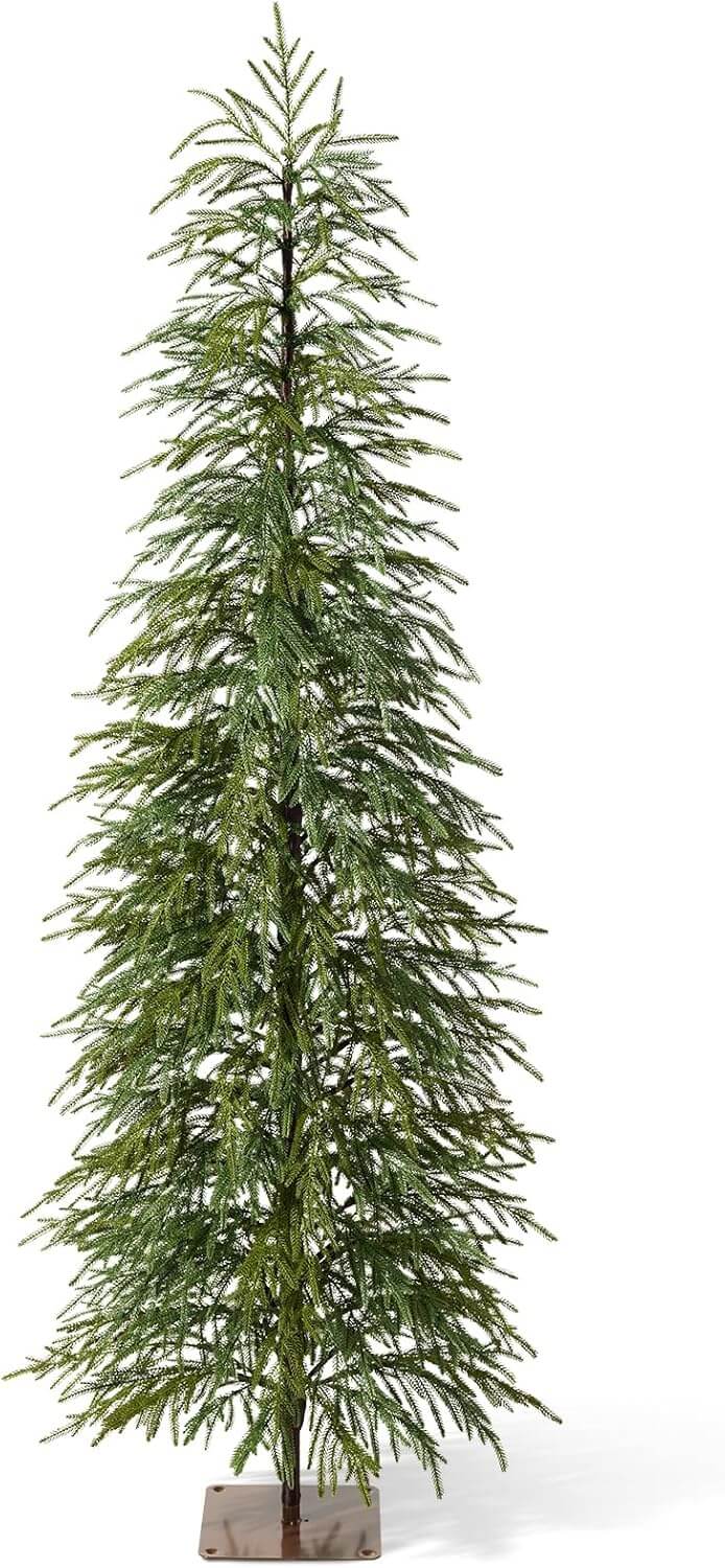 Oakred Indoor Pencil Pine Artificial Christmas Tree