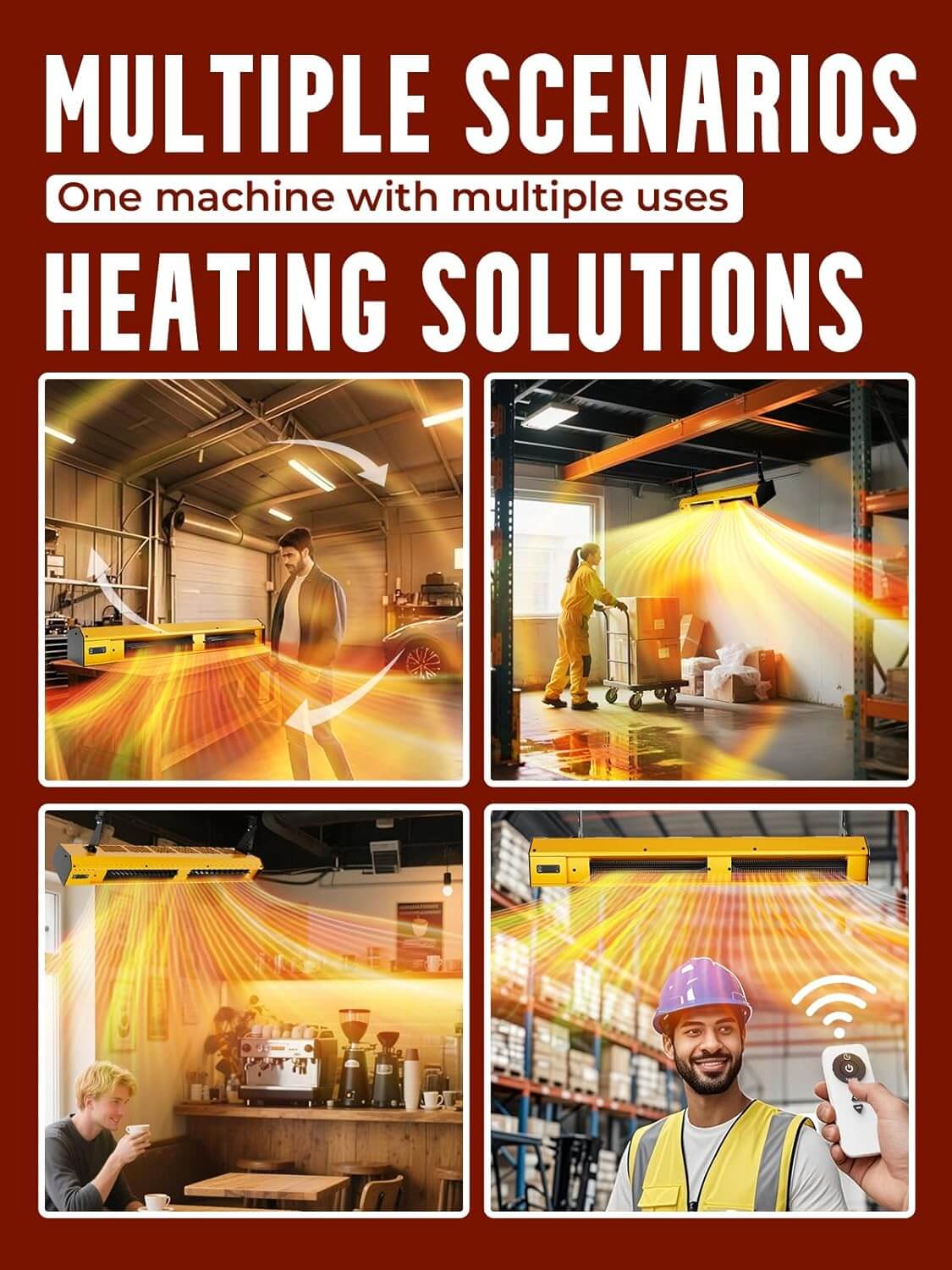 Omberr 7000W Graphene Indoor Electric Garage Heater