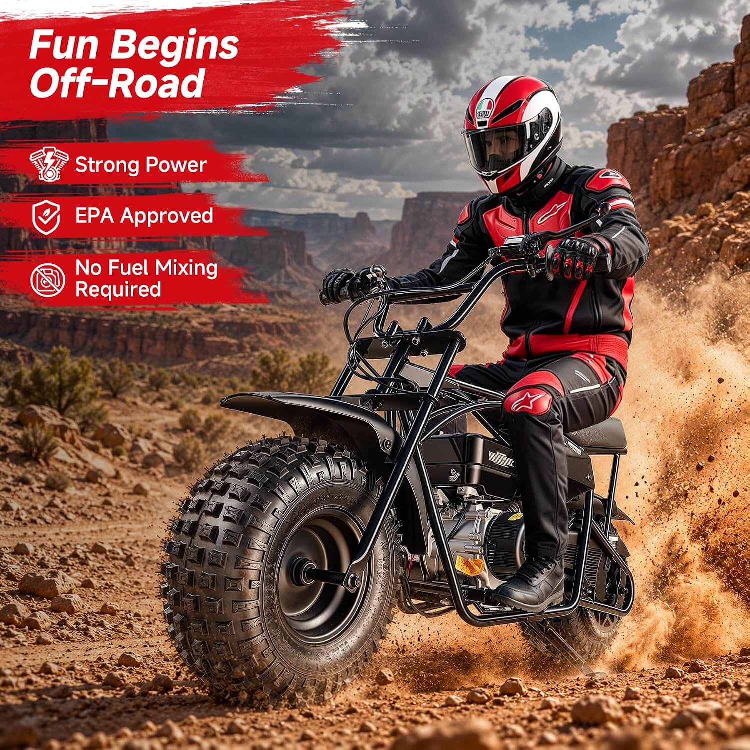 Oryxearth BRM200 196cc 4-Stroke Gas Dirt Mini Pit Bike