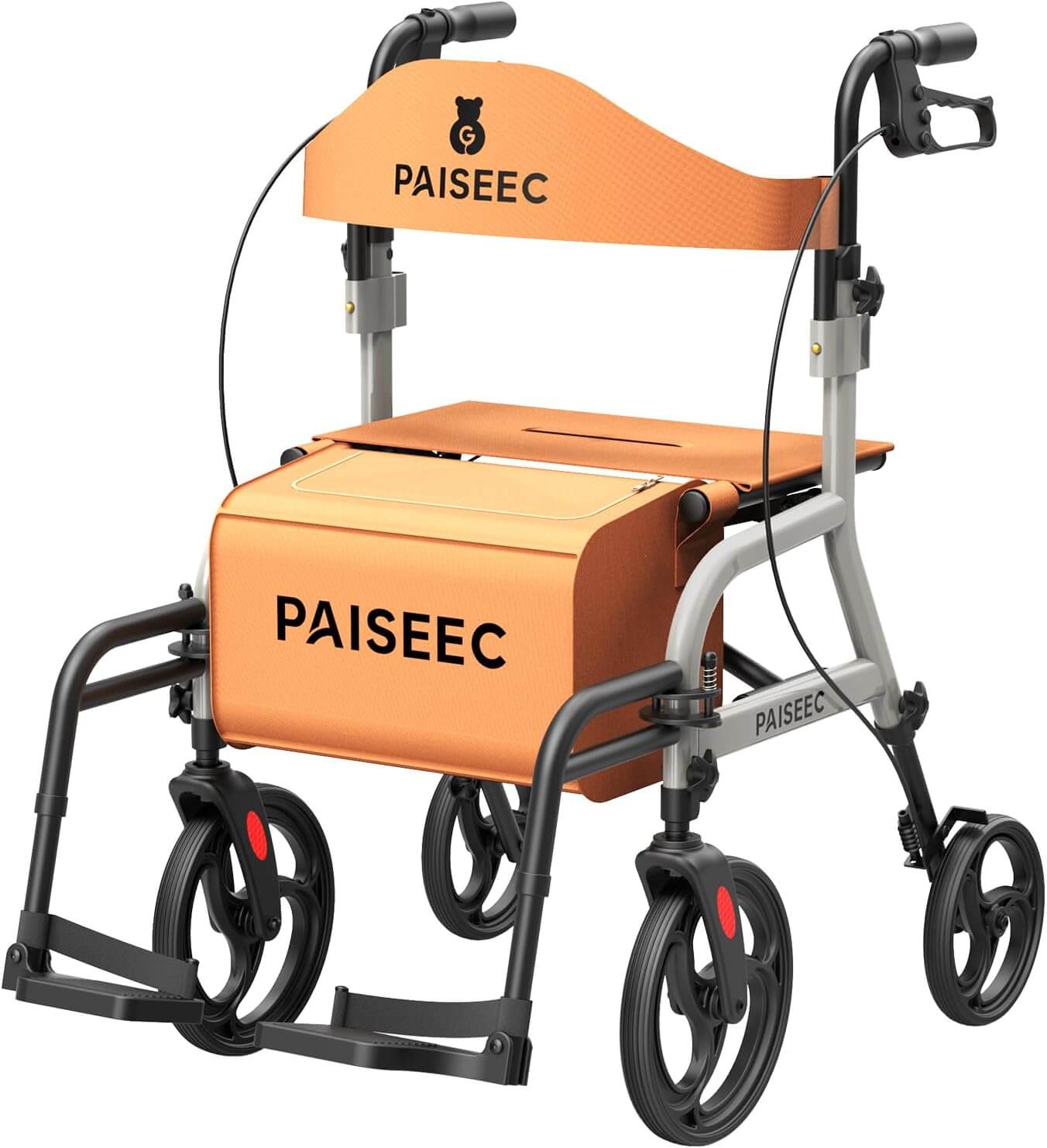 PAISEEC Foldable Rollator Walker