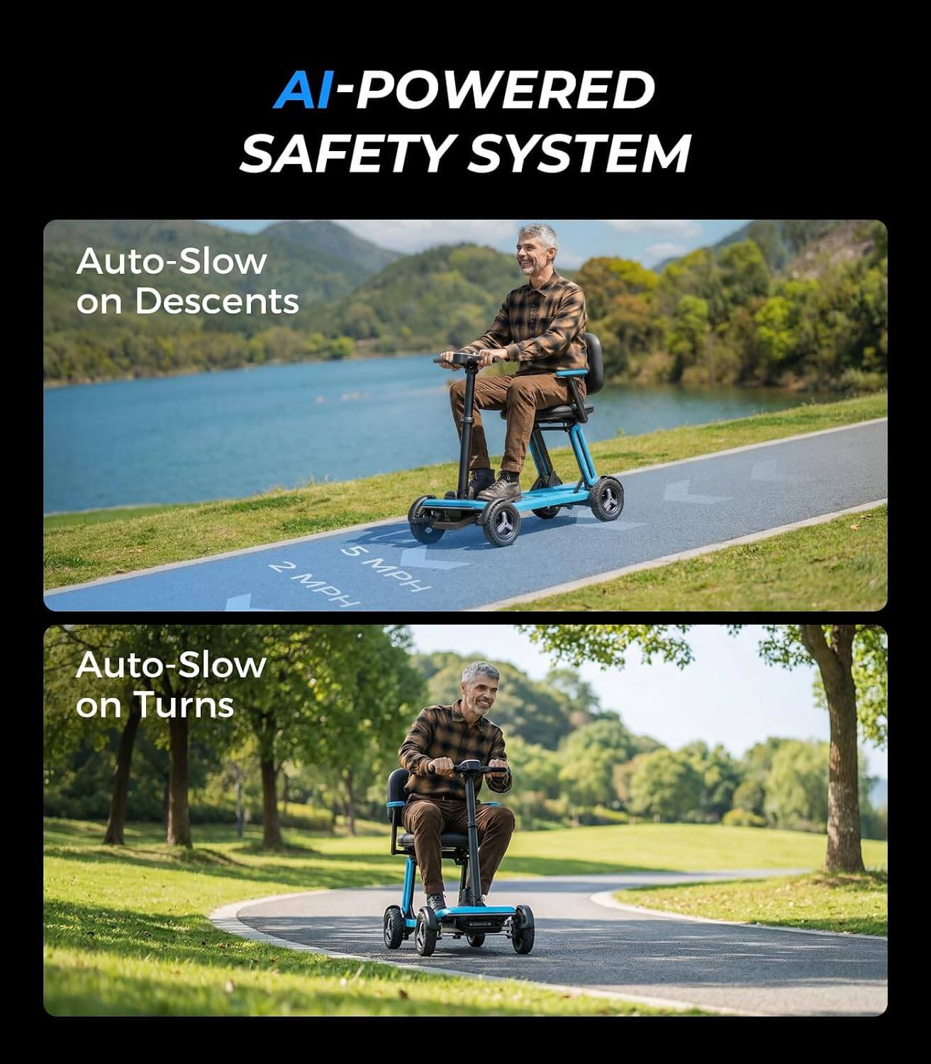 PAISEEC L5 Airline Approved Lightweight Folding Electric Mobility Scooter
