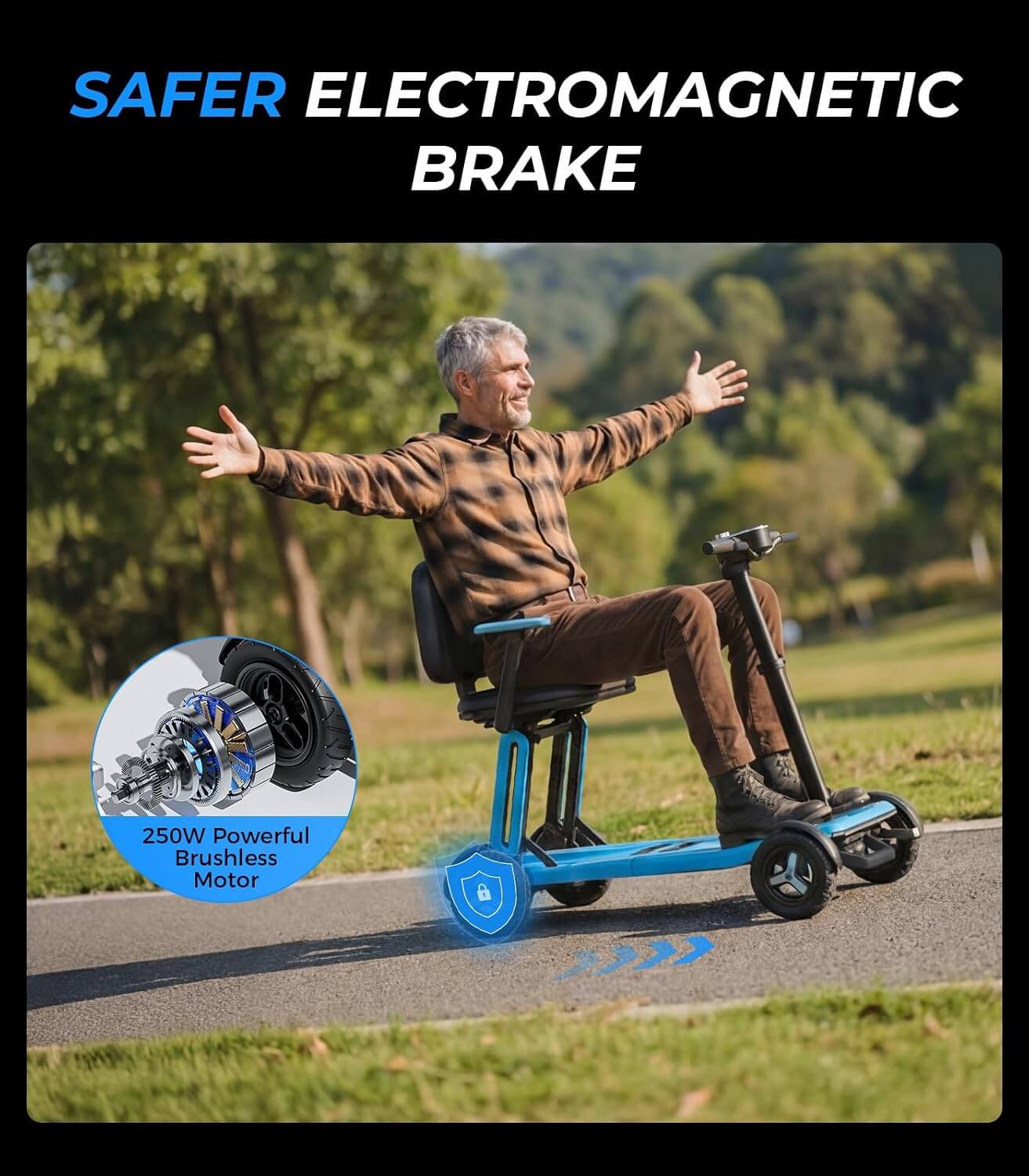 PAISEEC L5 Airline Approved Lightweight Folding Electric Mobility Scooter