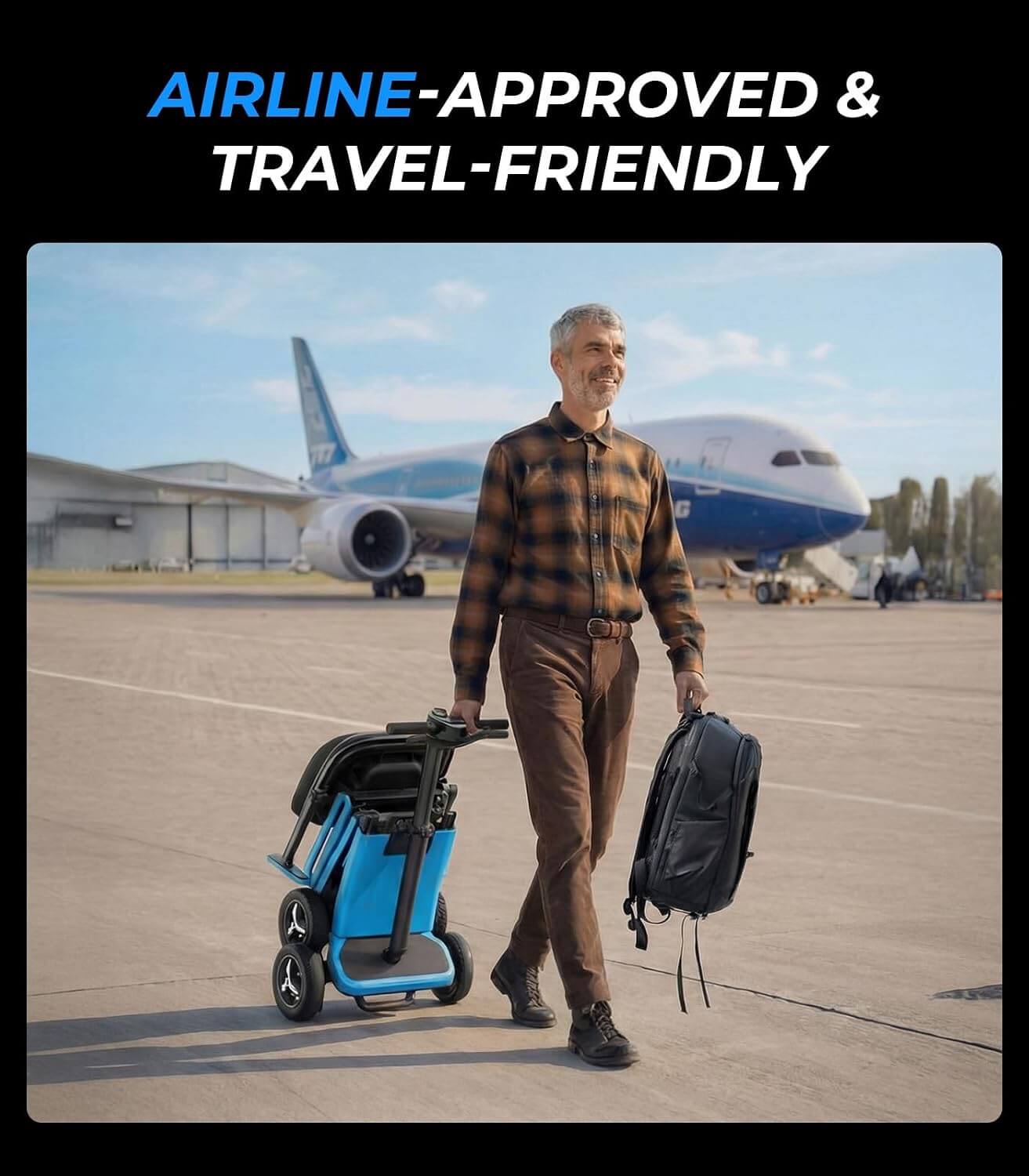 PAISEEC L5 Airline Approved Lightweight Folding Electric Mobility Scooter