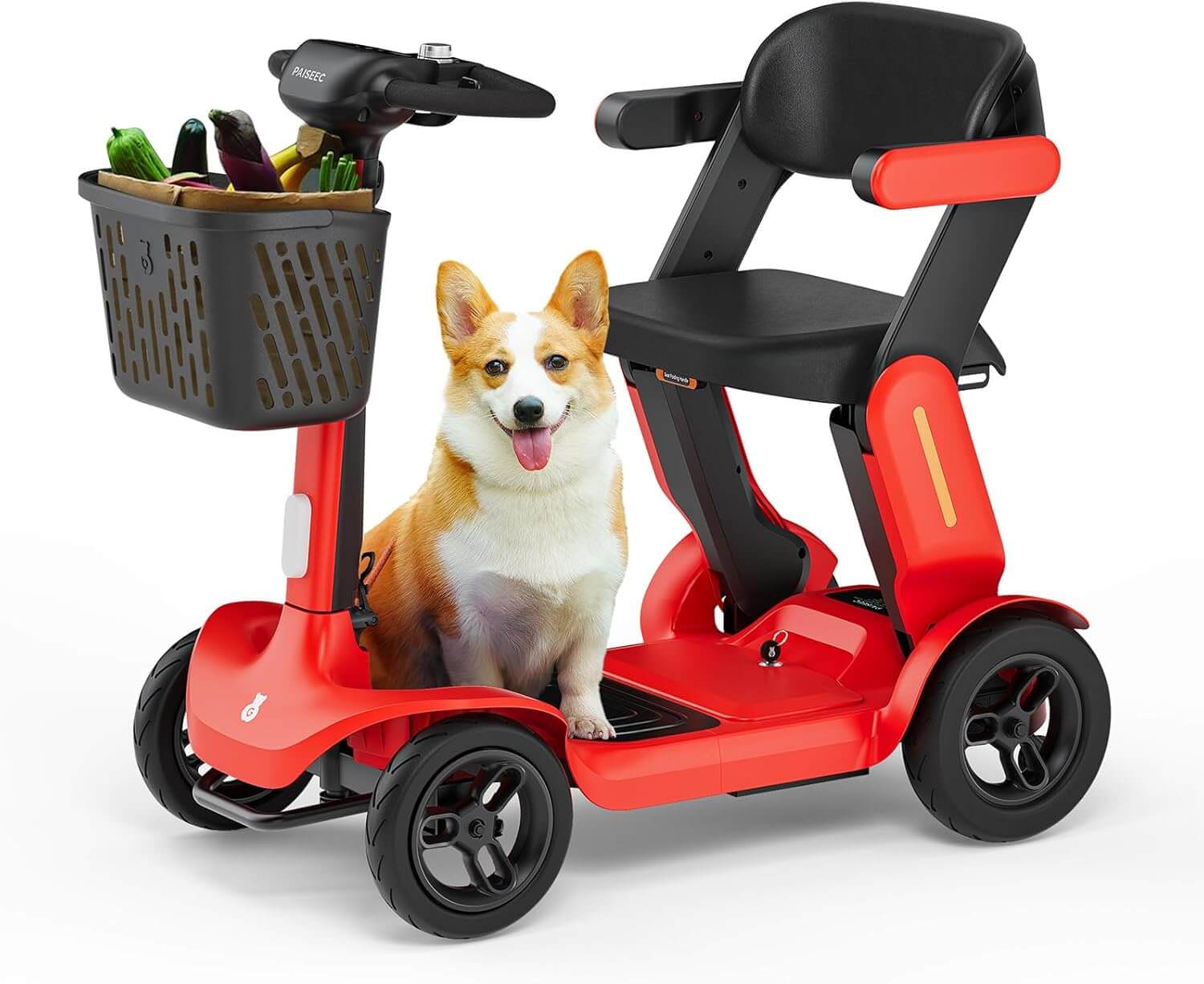 PAISEEC S3 Lightweight All-Terrain Folding Electric Mobility Scooter