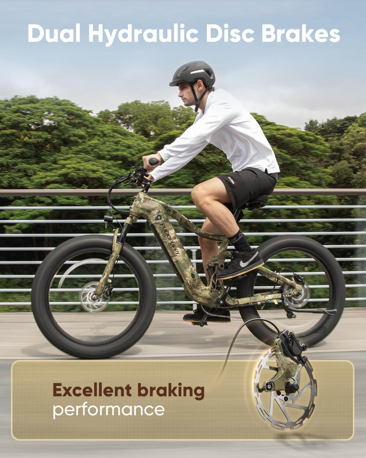 PUCKIPUPPY BOXER 960W 48V 26" 7 Speed Fat Tire Electric Bike