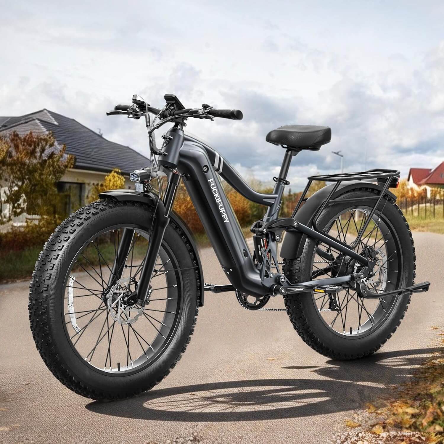 PUCKIPUPPY BOXER 960W 48V 26" 7 Speed Fat Tire Electric Bike