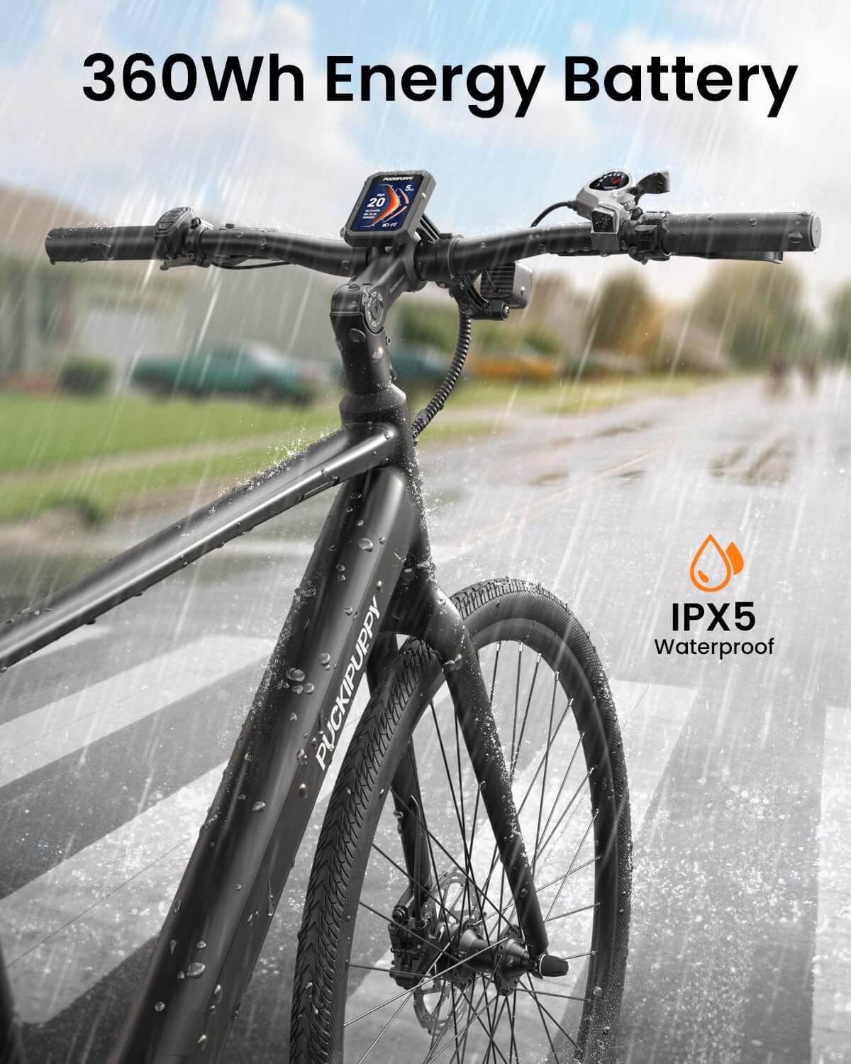 PUCKIPUPPY DOBERMAN 600W 28" 7 Speed Electric Bike