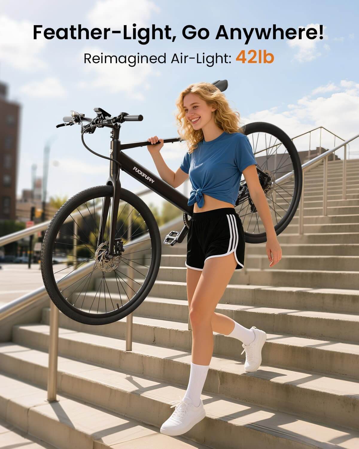 PUCKIPUPPY DOBERMAN 600W 28" 7 Speed Electric Bike