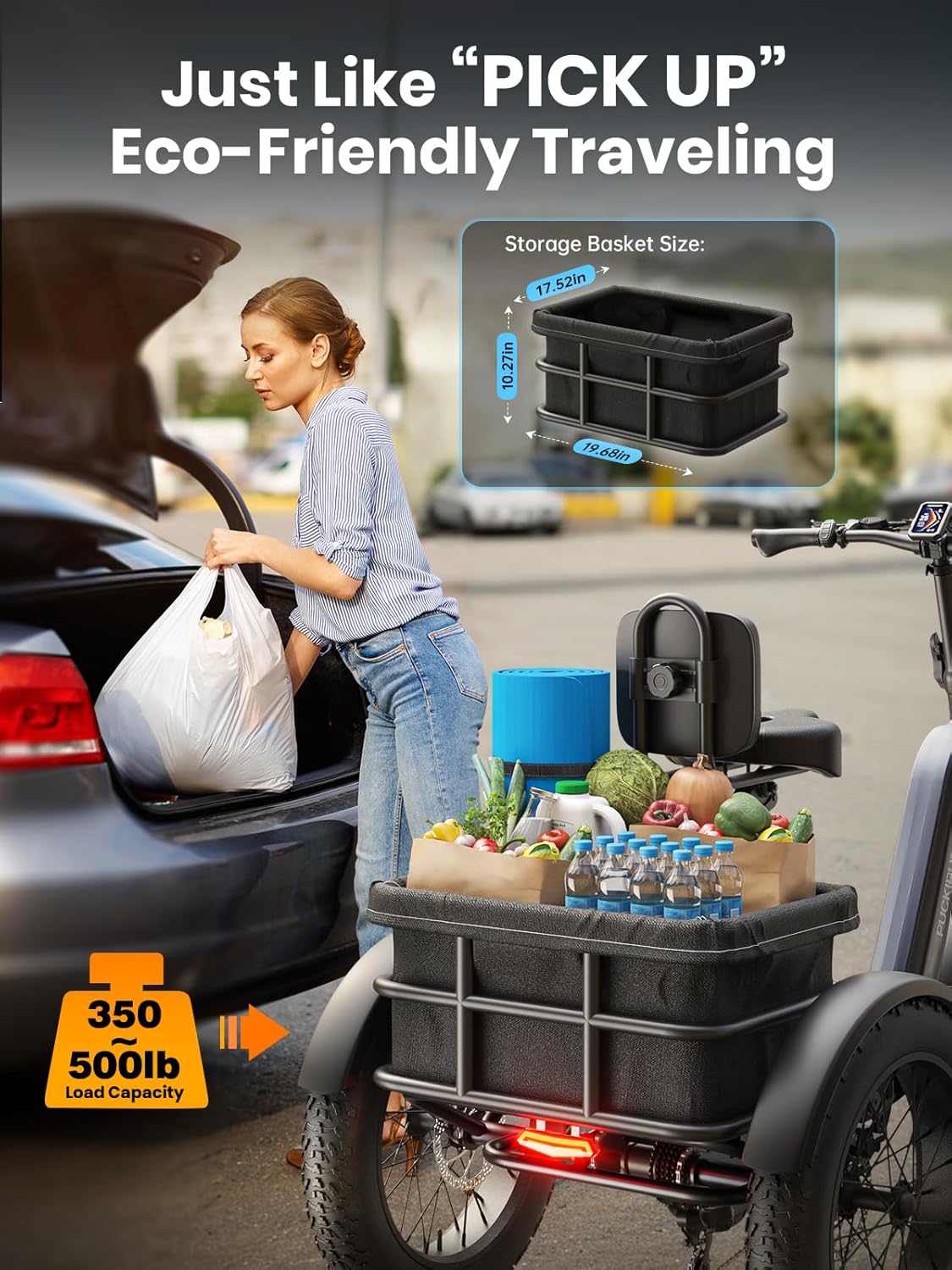 PUCKIPUPPY HUSKY 48V Fat Tire Electric Trike