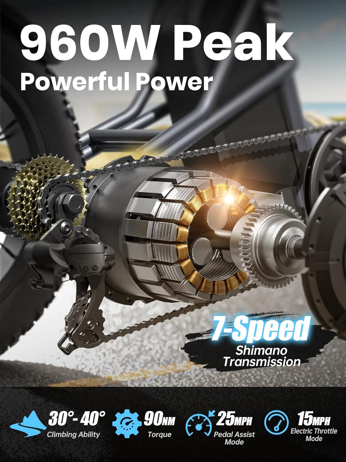 PUCKIPUPPY HUSKY 48V Fat Tire Electric Trike