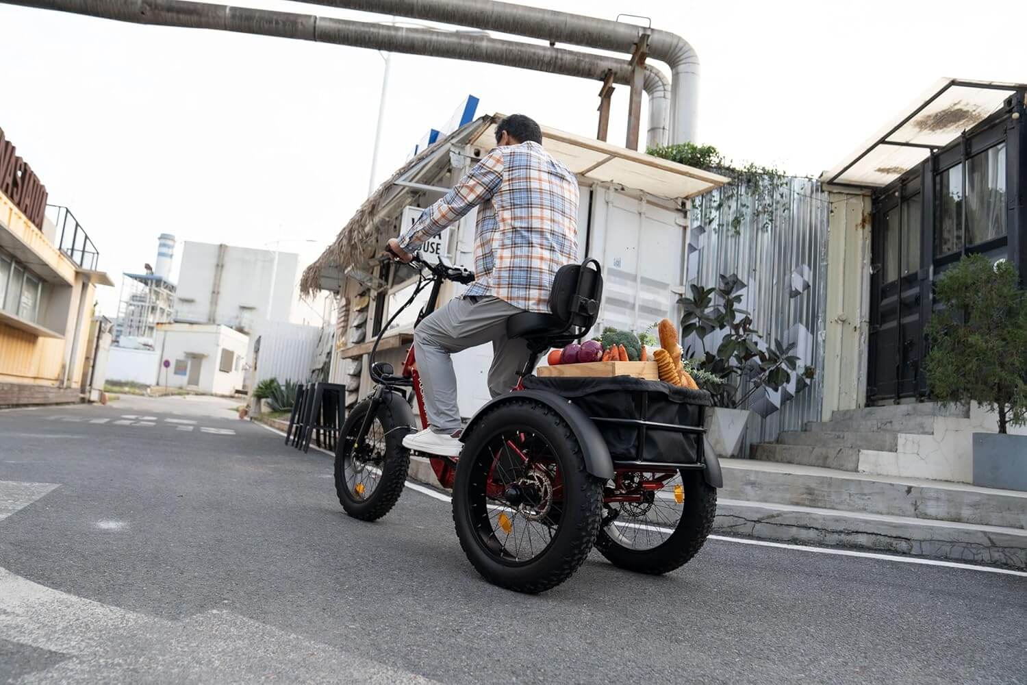 PUCKIPUPPY HUSKY PLUS 48V Dual Battery Fat Tire Electric Trike