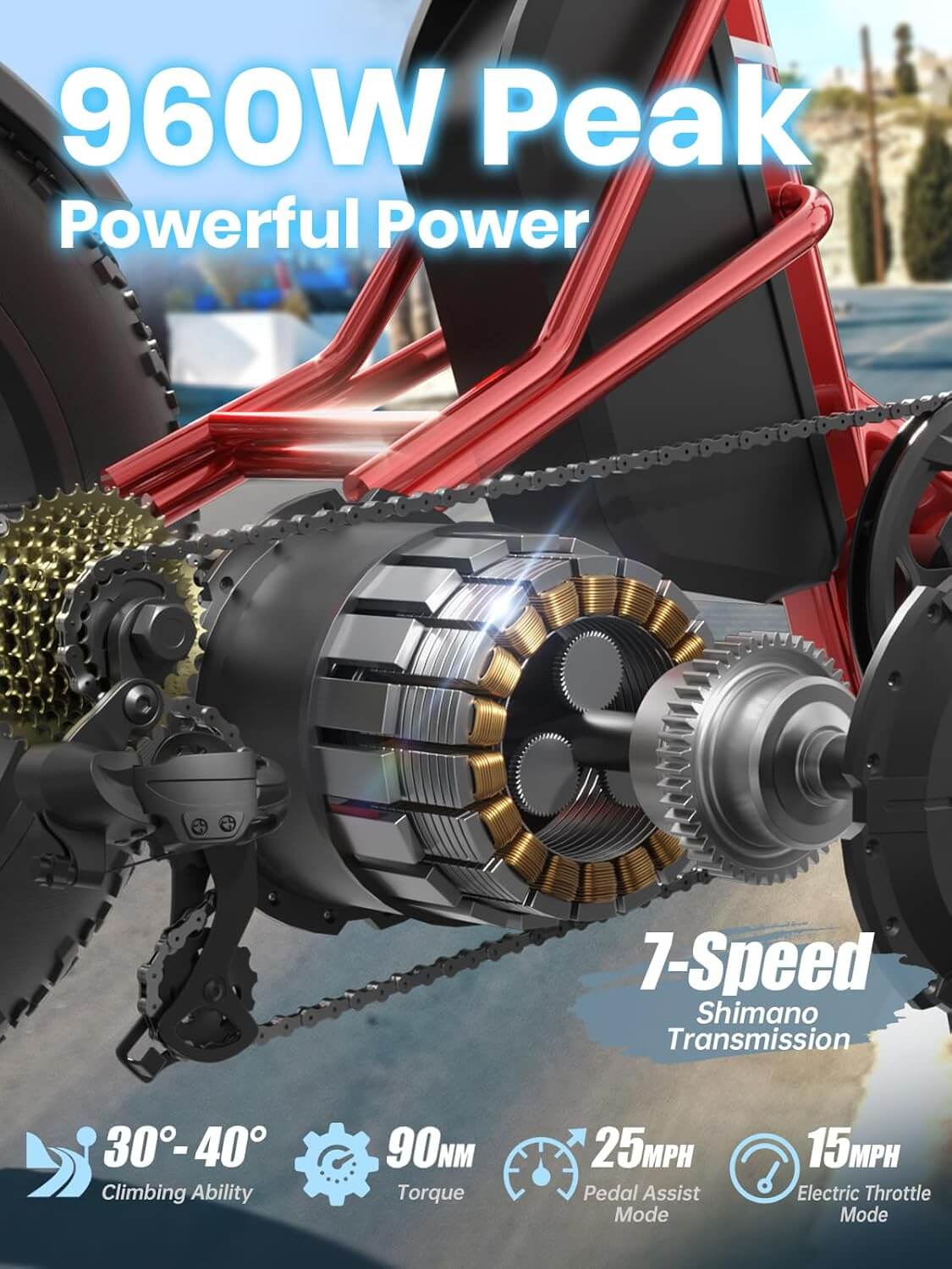 PUCKIPUPPY HUSKY PLUS 48V Dual Battery Fat Tire Electric Trike