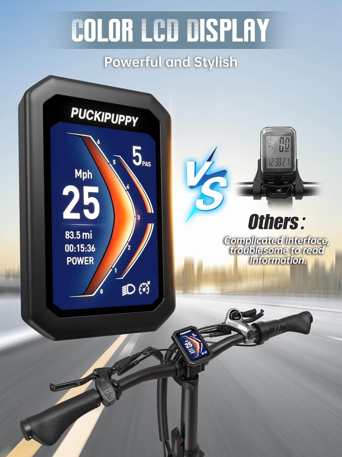 PUCKIPUPPY HUSKY PLUS 48V Dual Battery Fat Tire Electric Trike