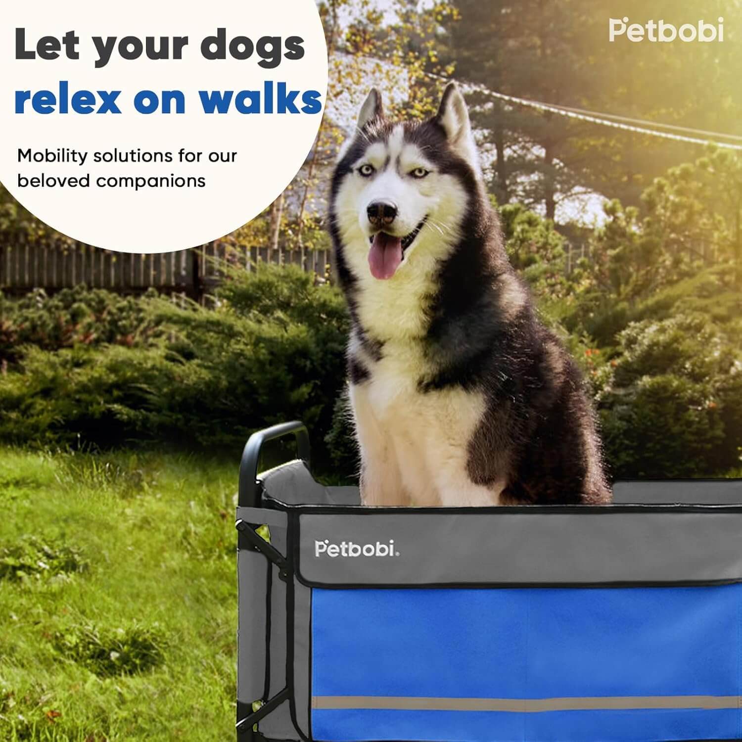 Petbobi 2-in-1 Push-Pull Dog Wagon Stroller