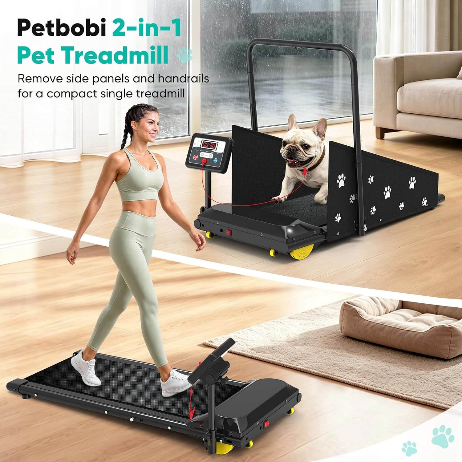 Petbobi CS1247 Treadmill for Small & Medium Dogs
